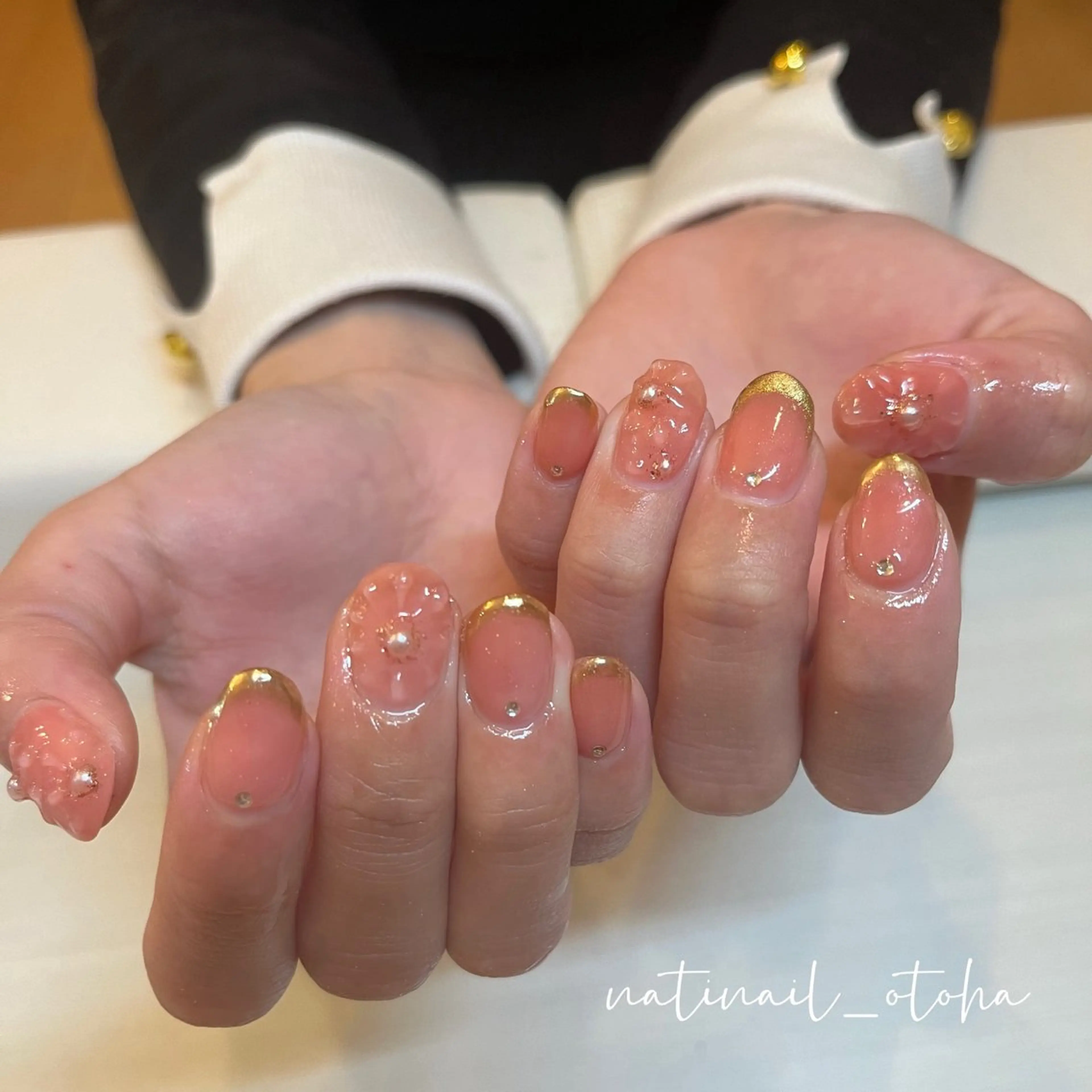 ネイル ぷっくりネイル 春ネイル ハンドネイル natinail_otoha所属・toa. nailのネイルデザイン