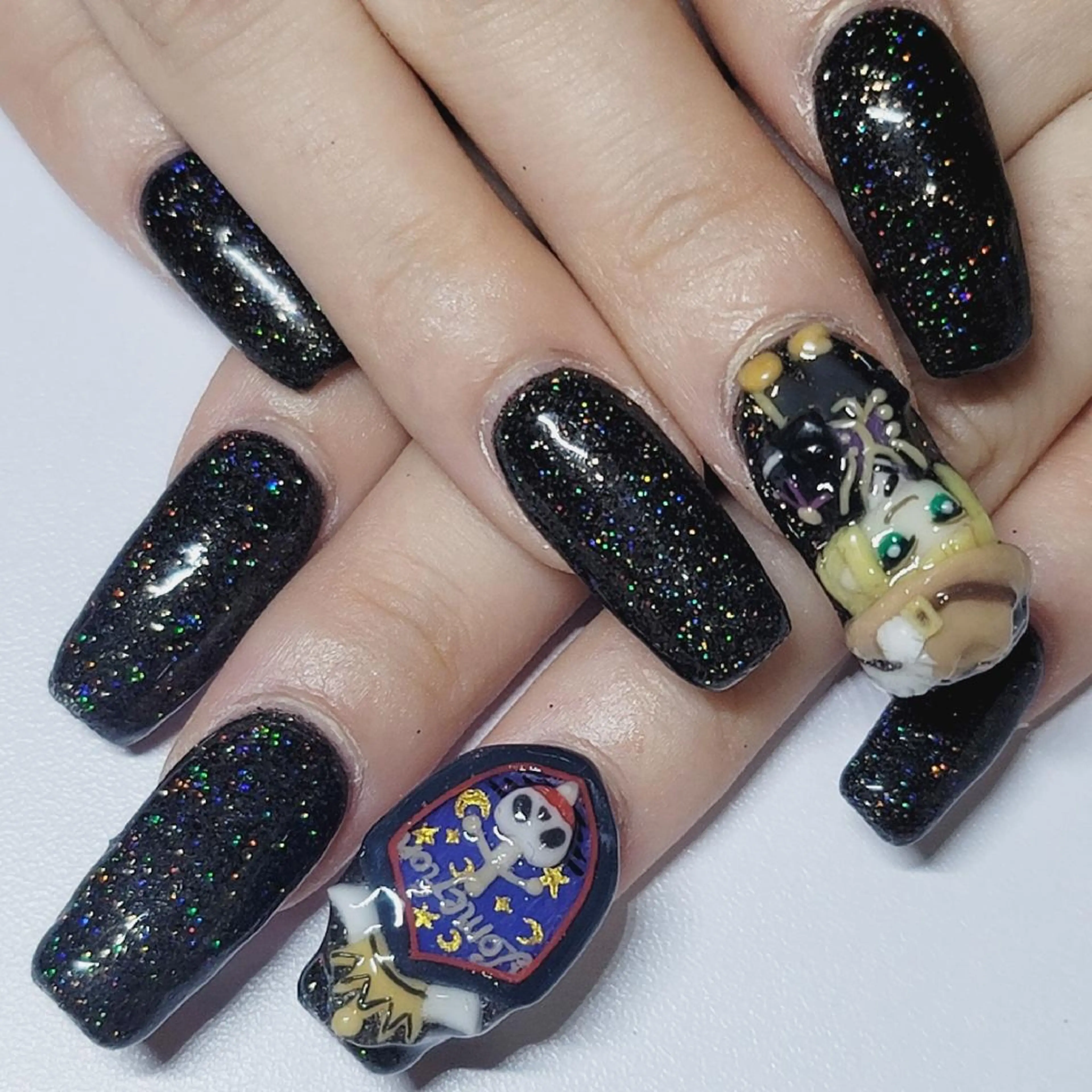 ネイル アートネイル オーロラネイル ラメ(グリッター) ワンカラーネイル ハンドネイル よしだ ひろきのネイルデザイン