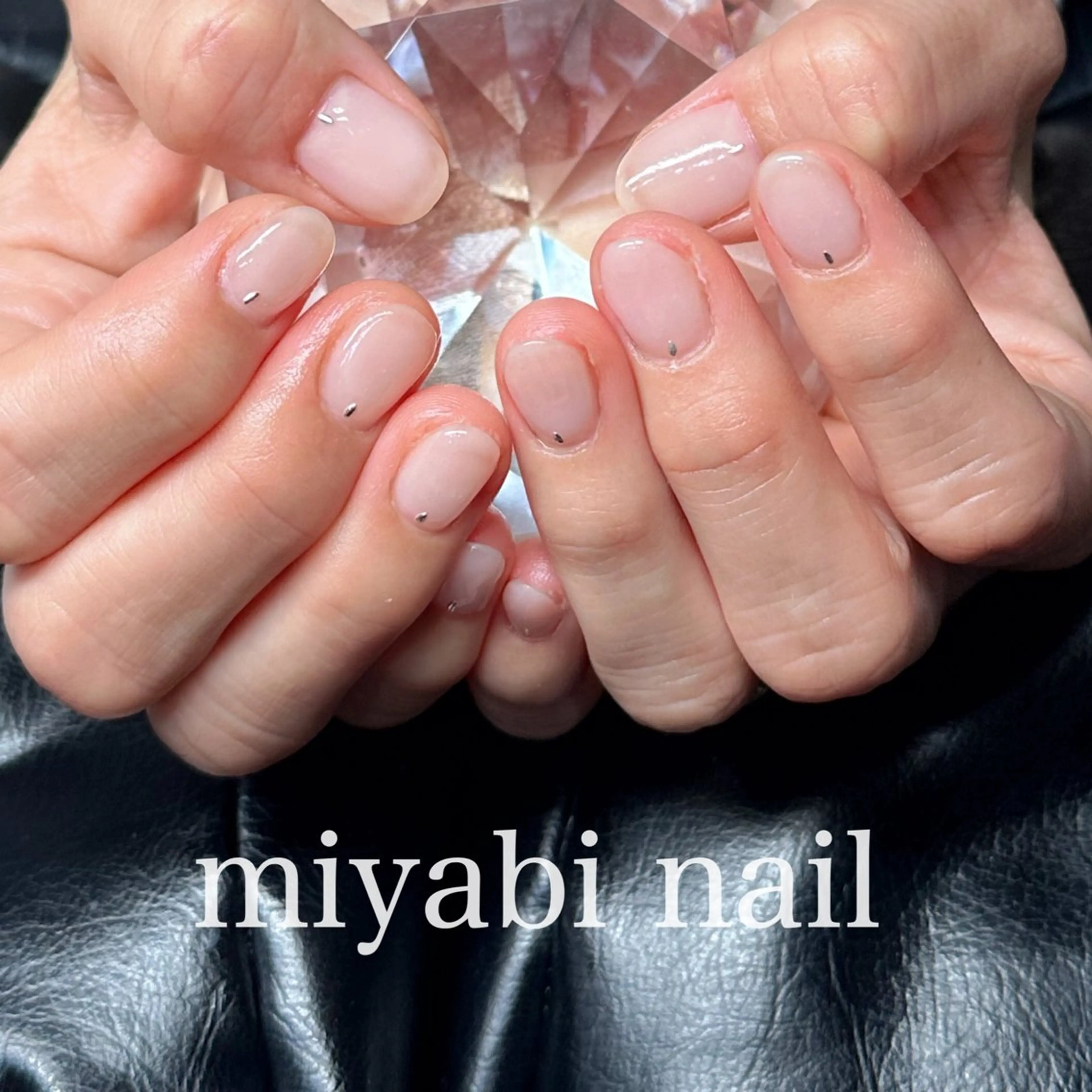 ネイル ジェルネイル 持ち込み オフィスネイル ピンク ハンドネイル miyabi nail 桂川駅近くのネイルデザイン