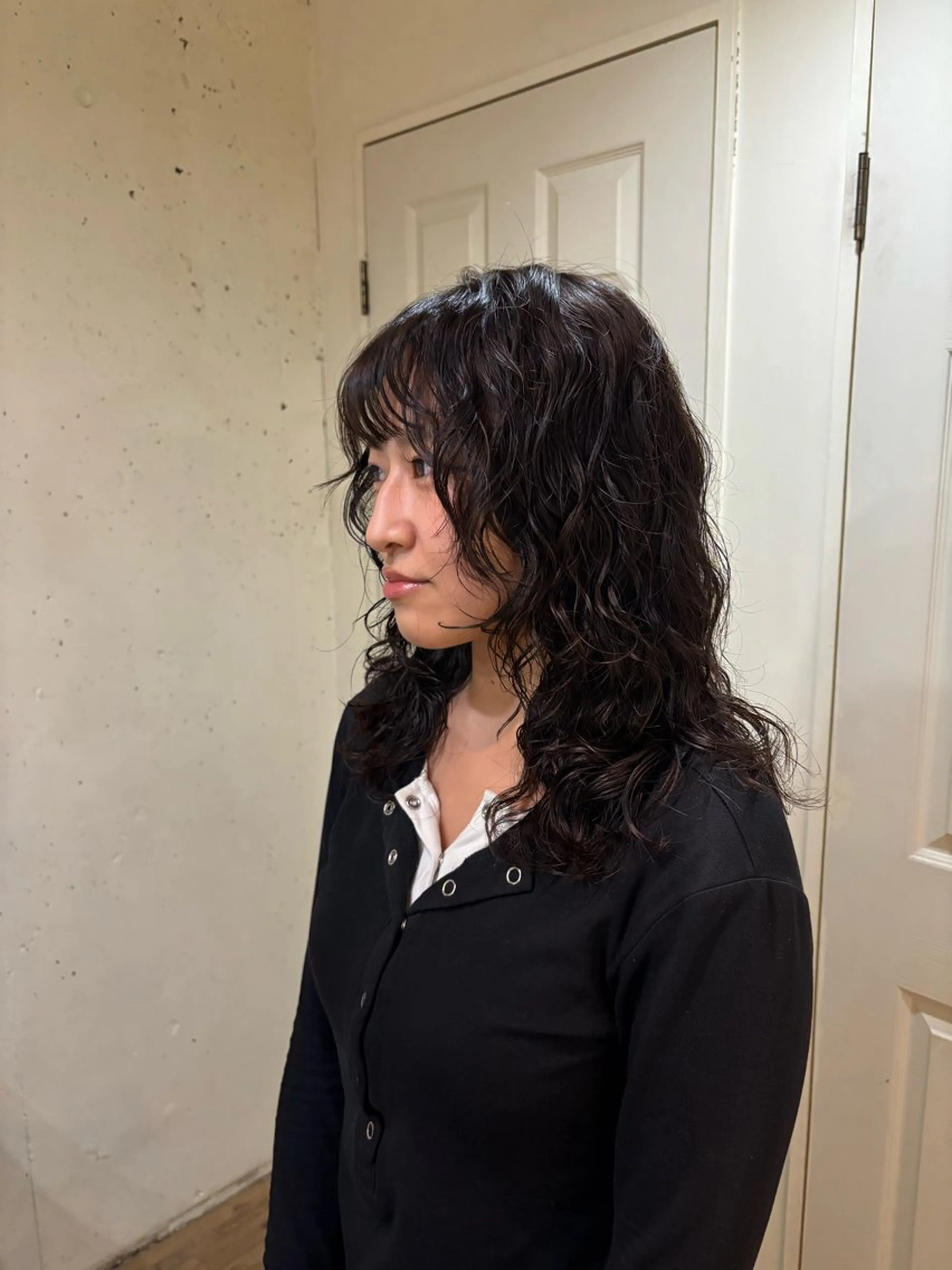 セミロング パーマ カット パーマ kaito パーマ募集！🔵のヘアスタイル