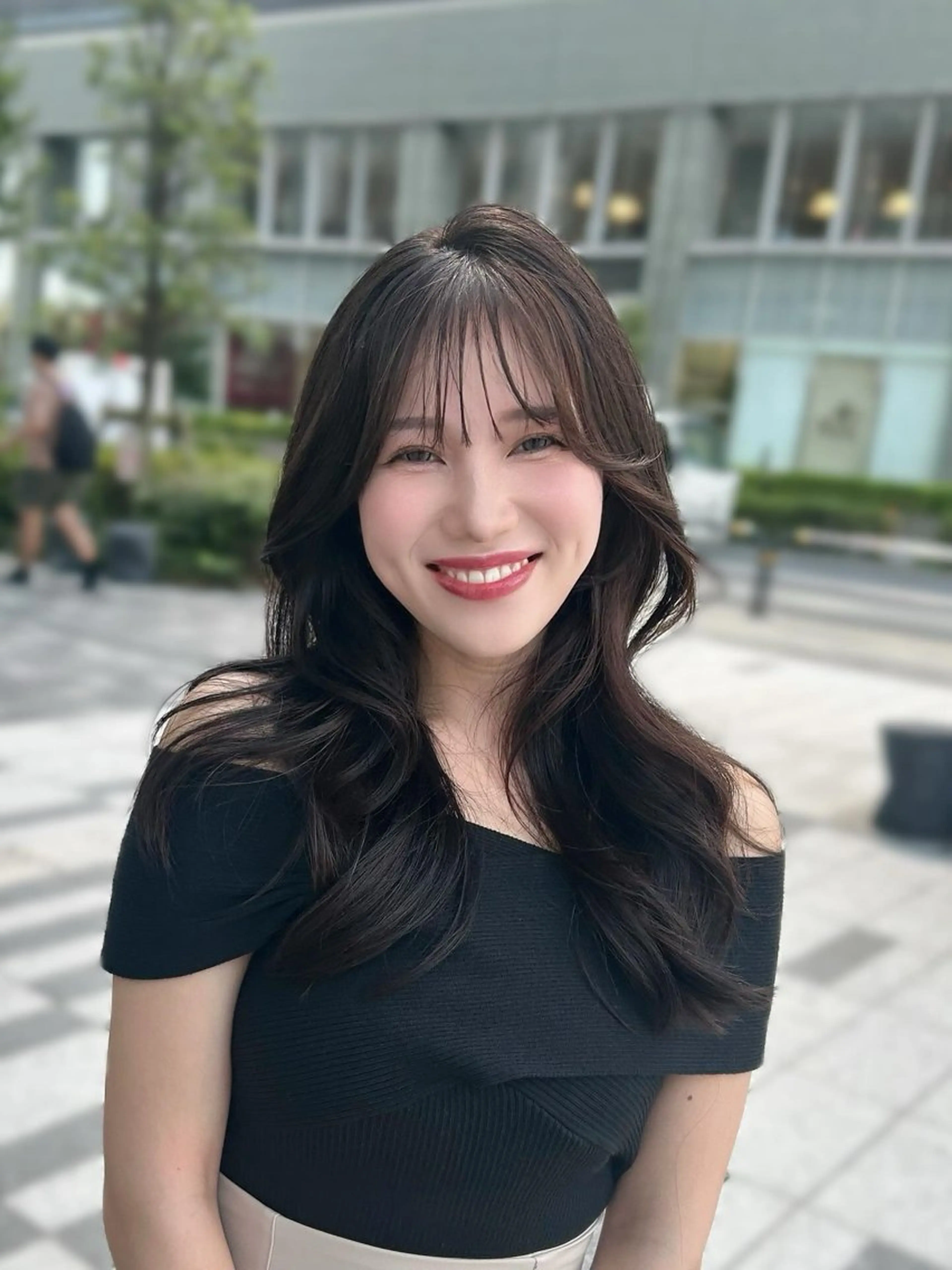 ロング カット ヘアカラー トリートメント 🎀大竹美侑／顔まわ りカット／レイヤーのヘアスタイル