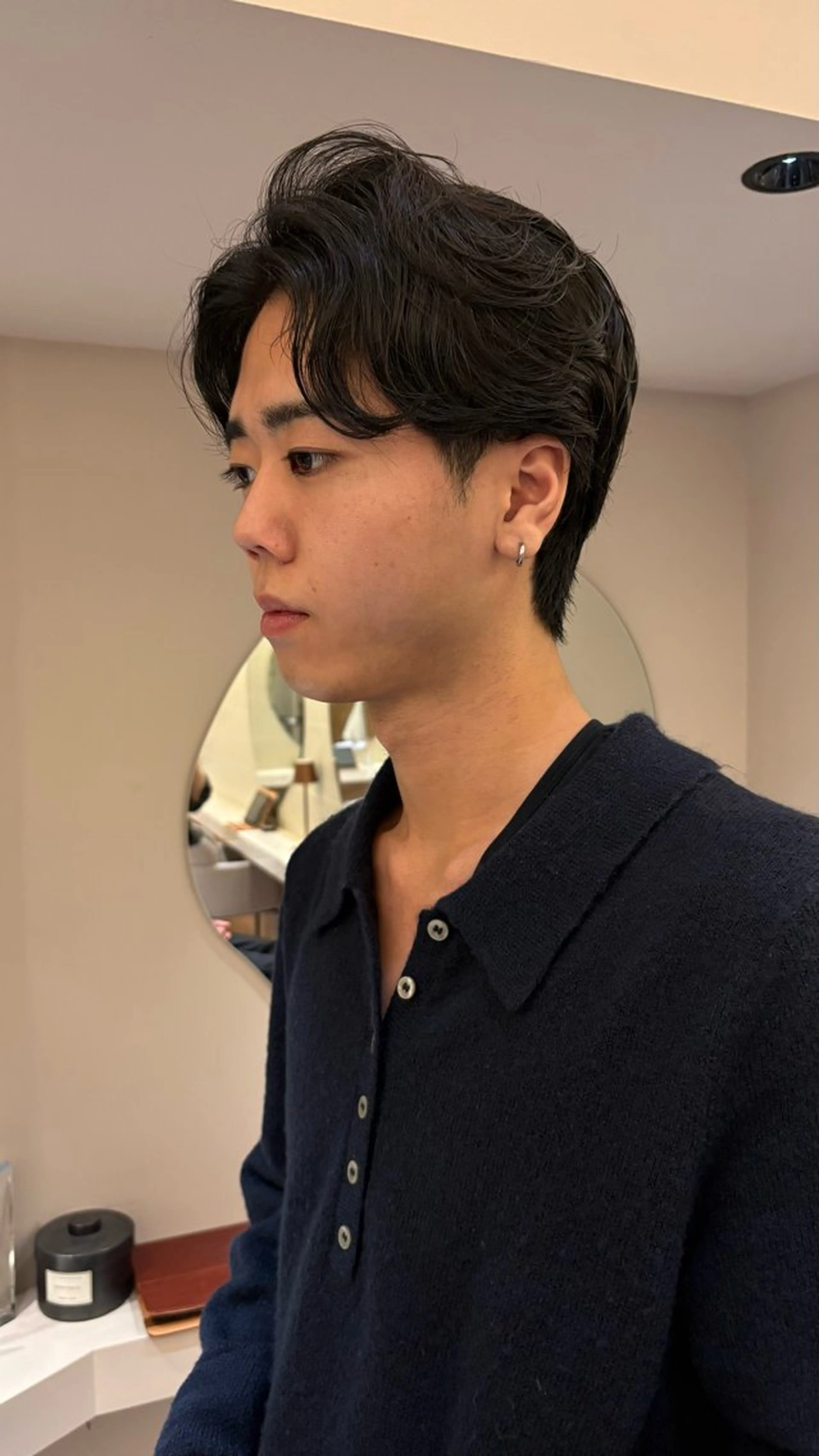 パーマ メンズ カット パーマ 《無料カットモデル / perm》ナミのヘアスタイル