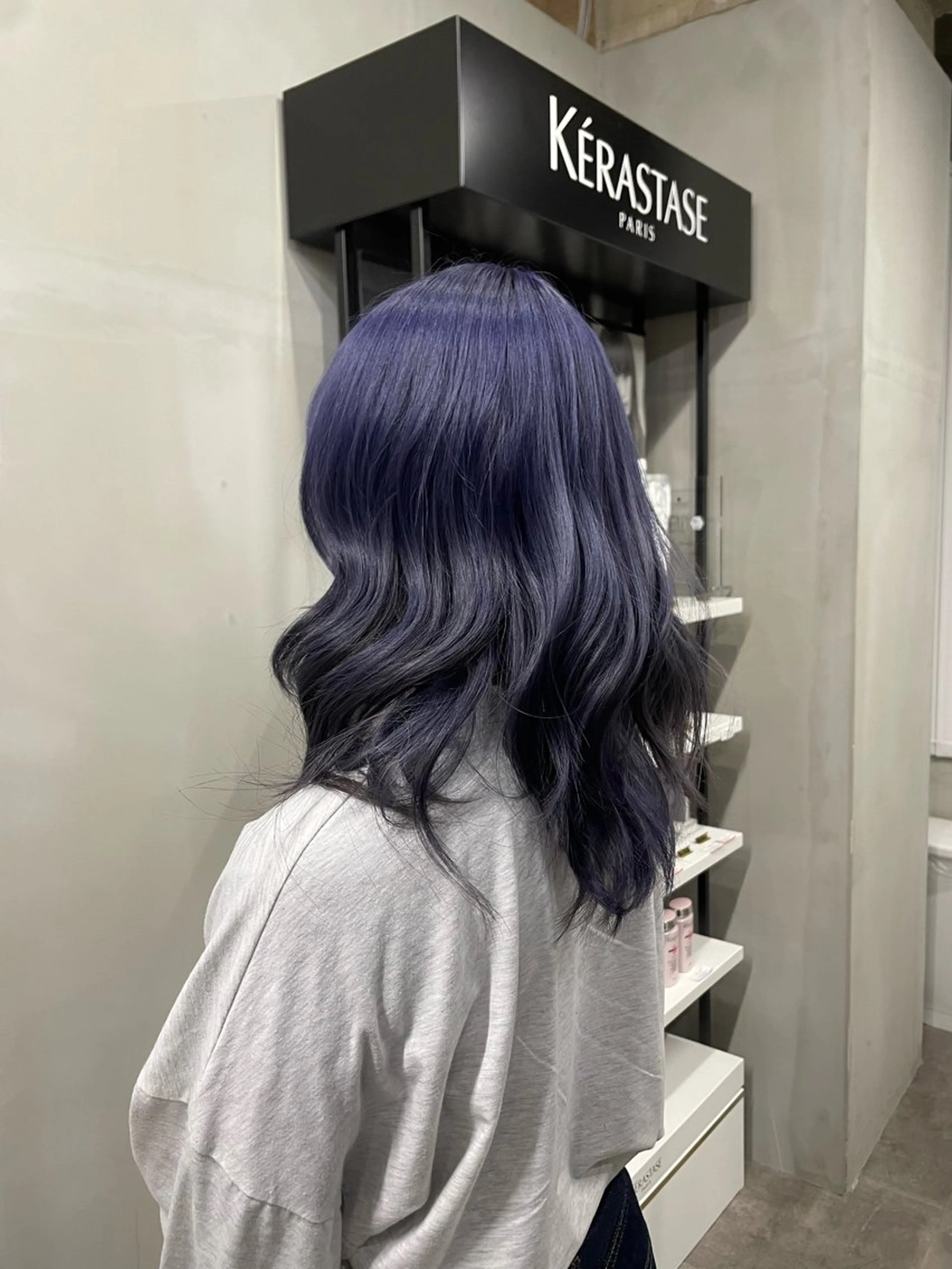 カラー ブリーチ ケアブリーチ バイオレットカラー ユウ/ ALLEN hairのヘアスタイル