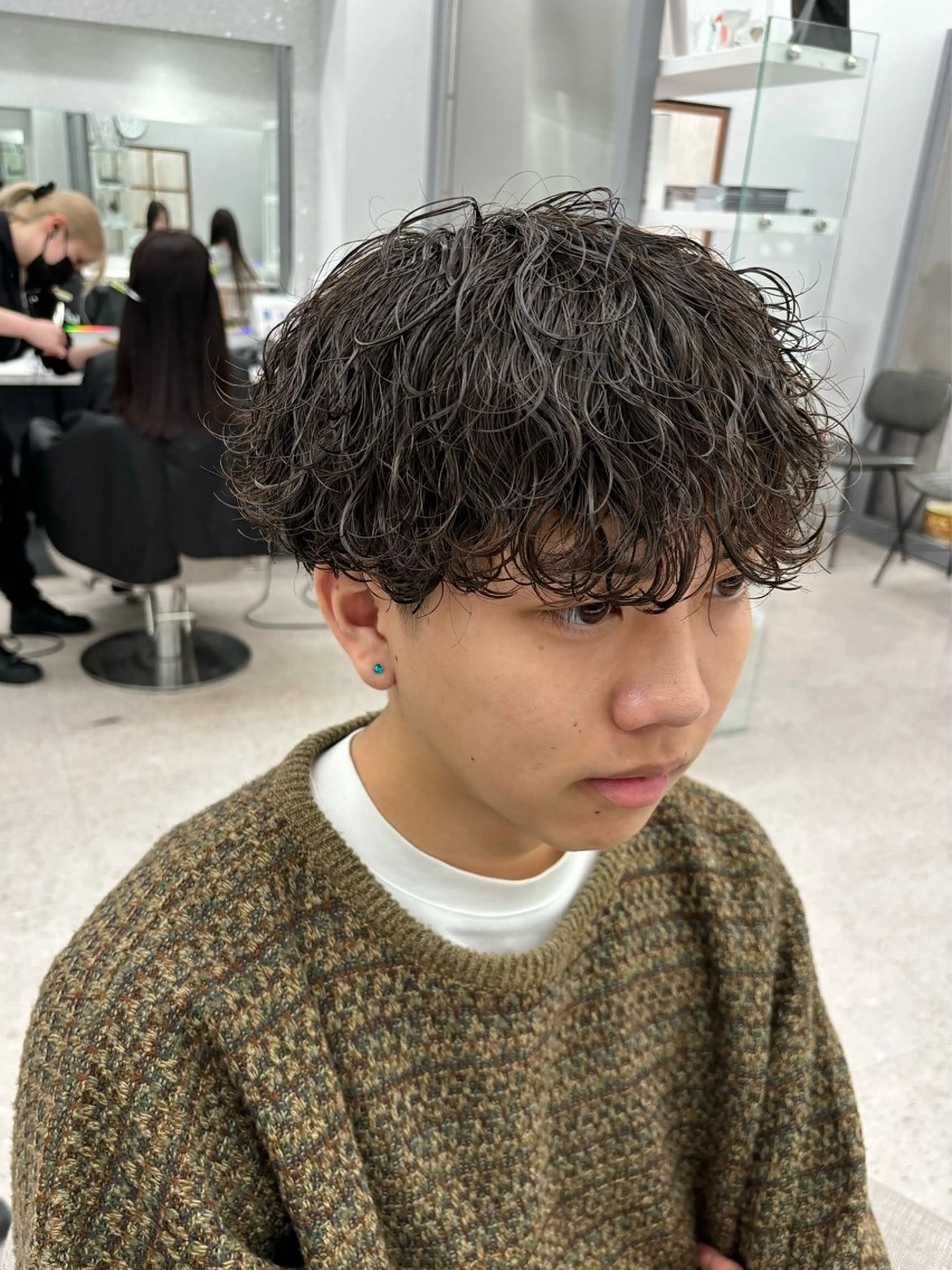 パーマ メンズ カット パーマ 🍐シャドウパーマ メンズ特化/守岡🍐のヘアスタイル