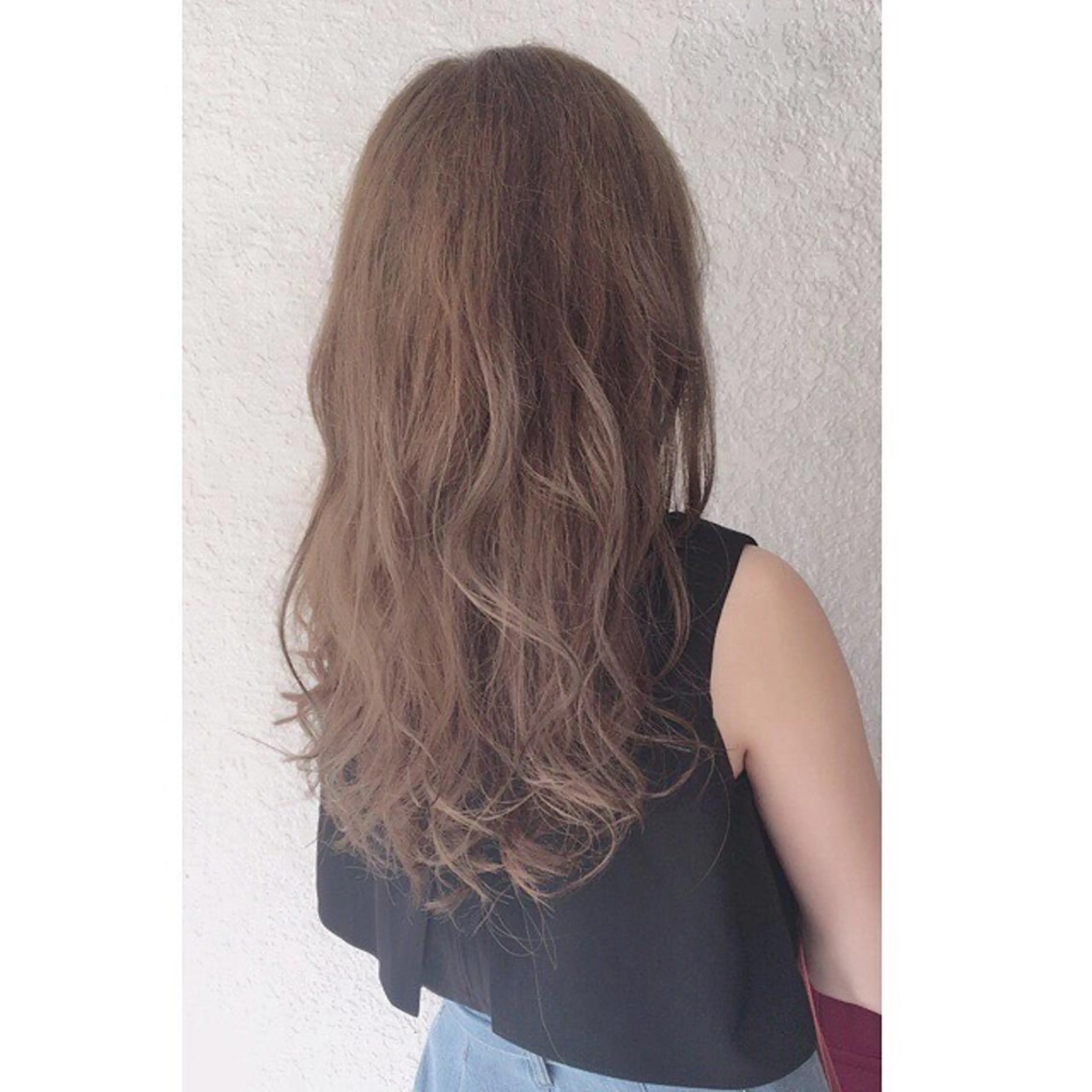 セミロング カラー 透明感カラー 外国人風カラー beauty: beast 大町店のヘアスタイル