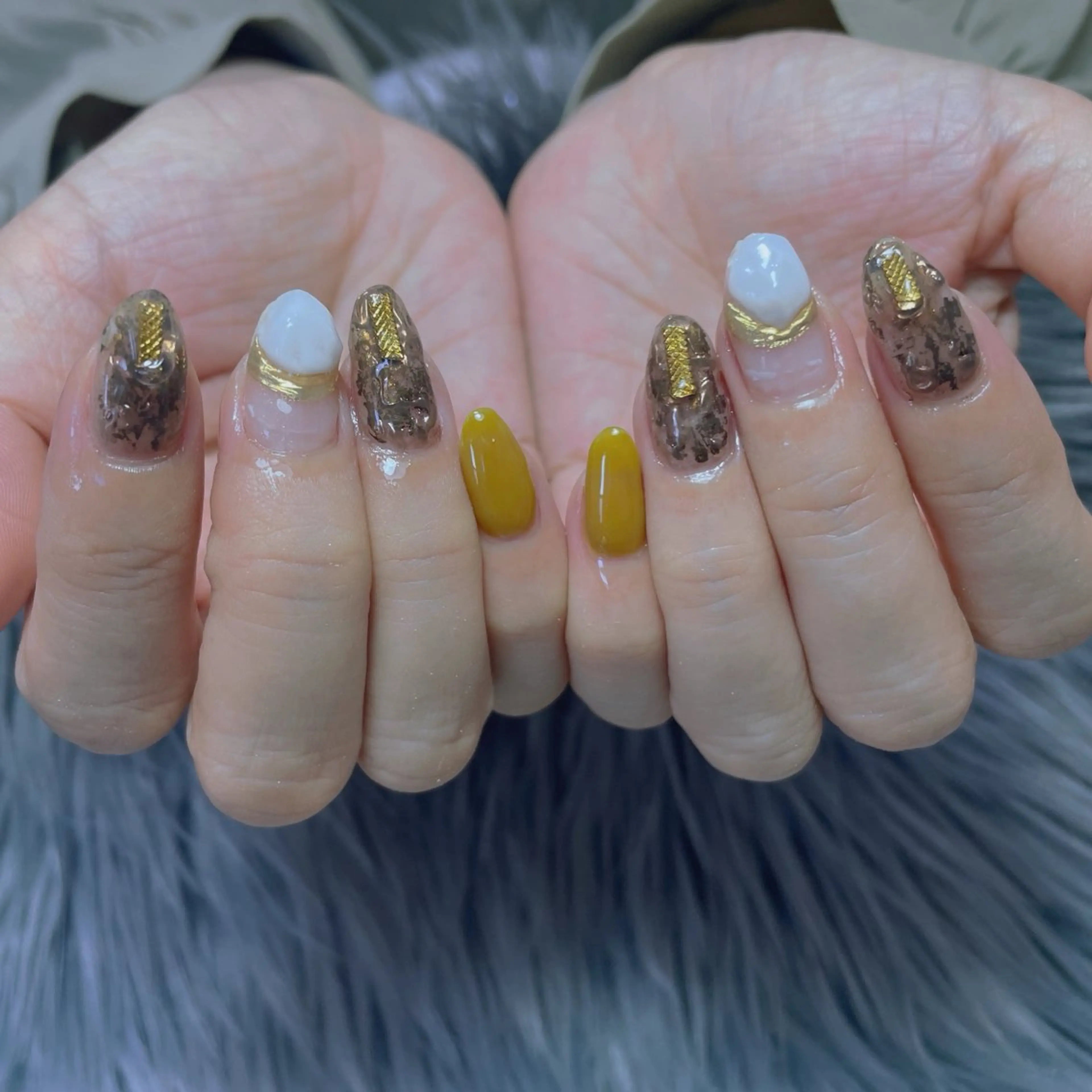 ネイル フラッシュネイル グラデーション 韓国ネイル ラメ(グリッター) ラメグラデーション ハンドネイル nail salon R'sのネイルデザイン