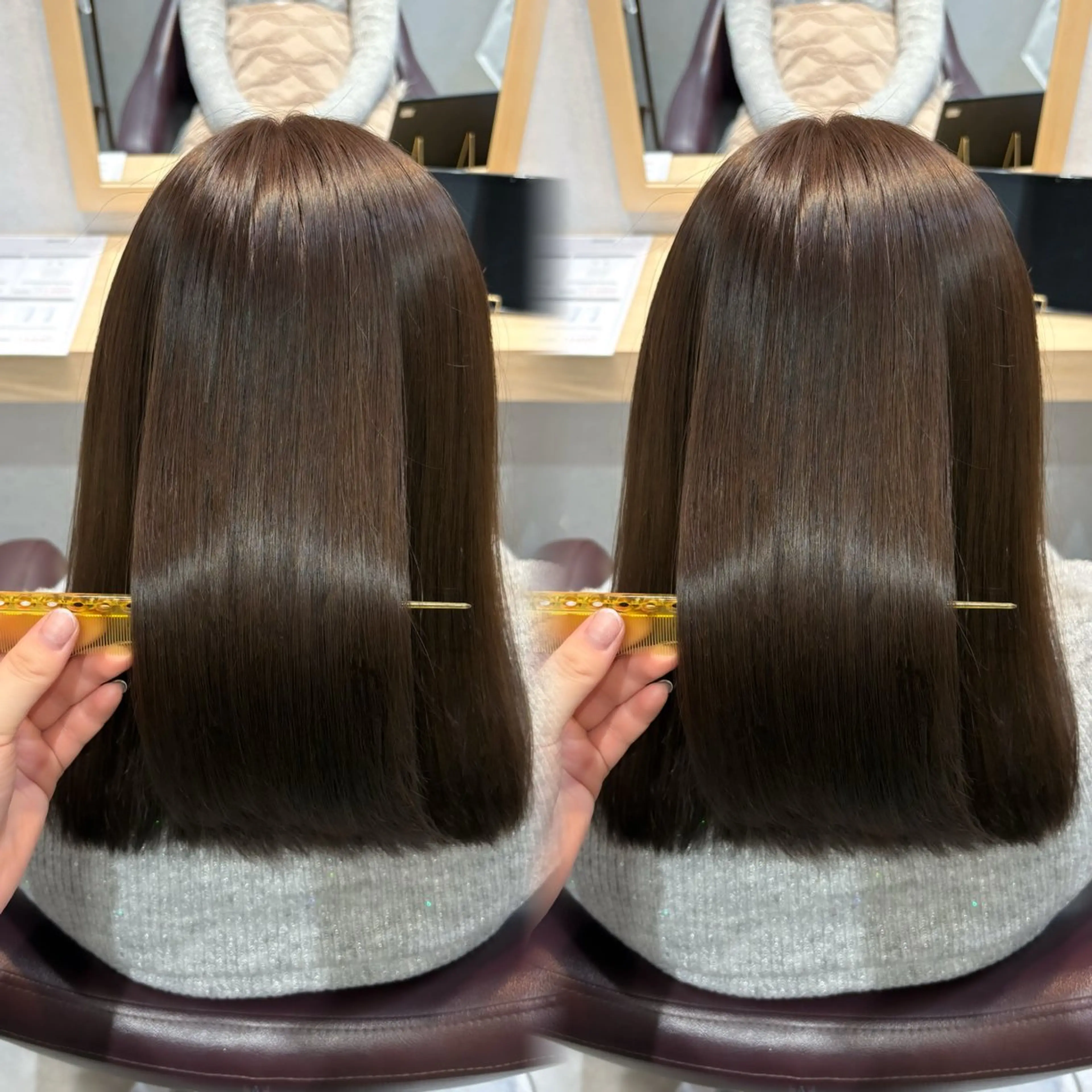 セミロング カラー カット ヘアカラー 透明感/チョコカラー 💍TAMA💍のヘアスタイル