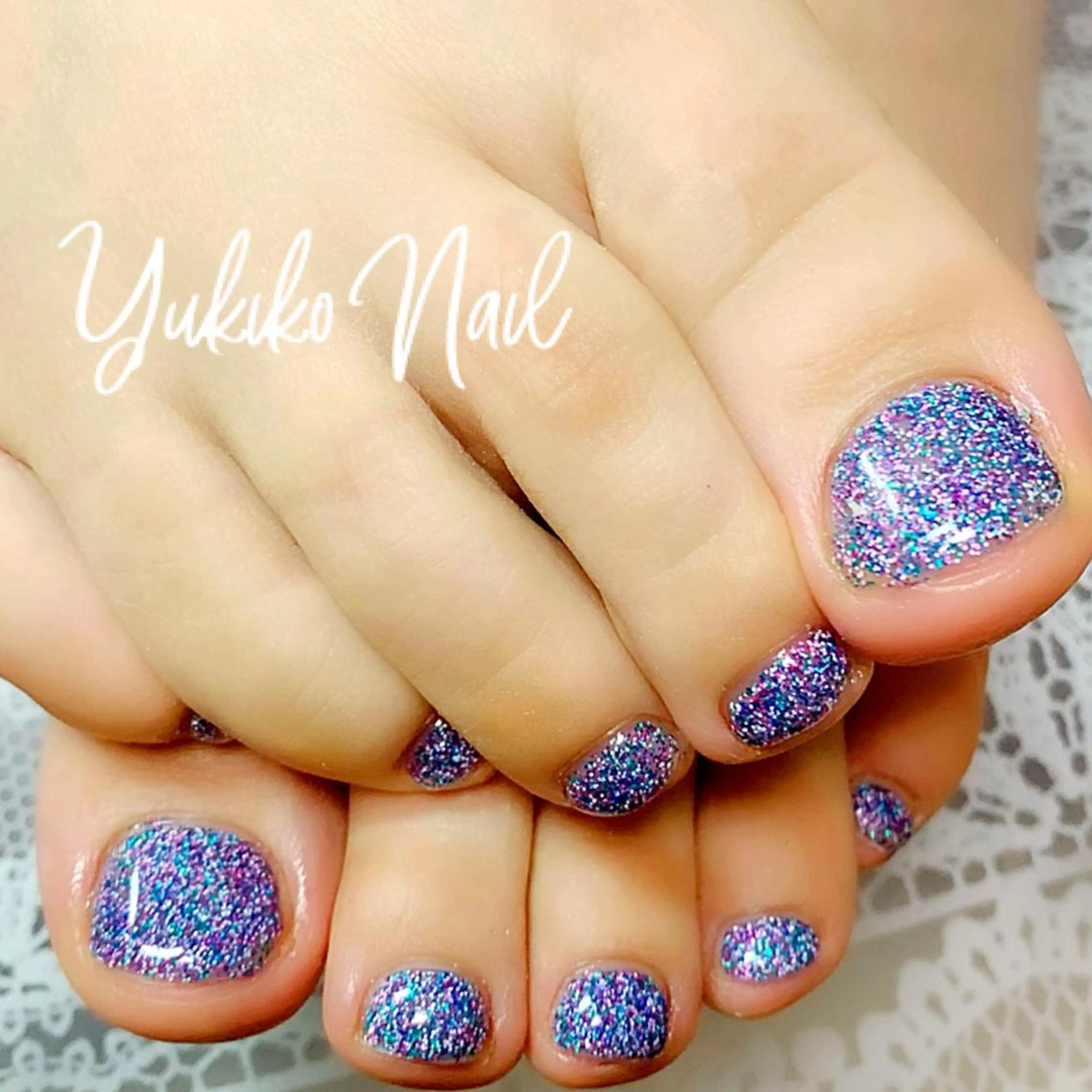 ネイル フットネイル ワンカラーネイル ユキコ ネイルのネイルデザイン