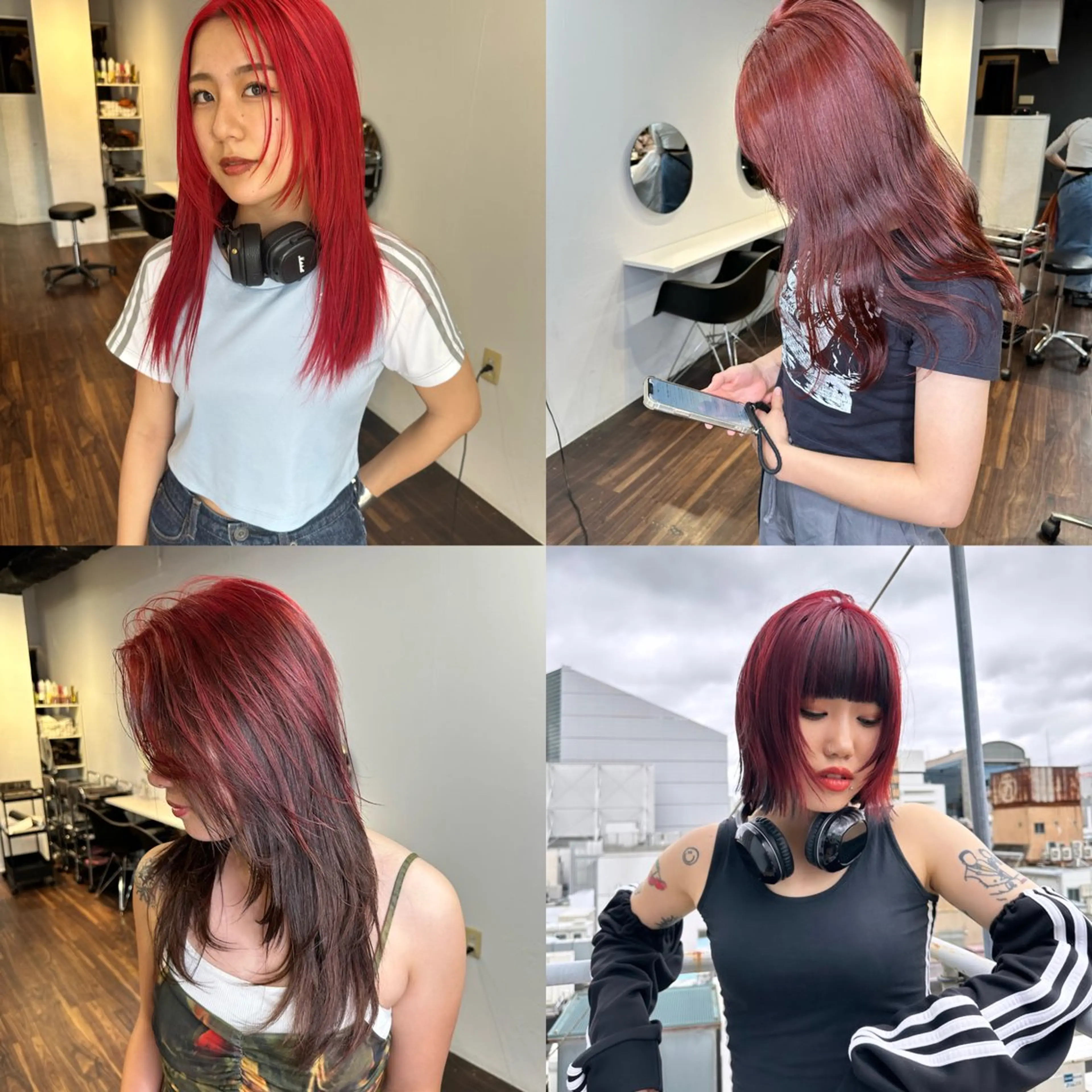 ロング カラー カット ヘアカラー トリートメント ワンホンヘア ケラチン/Kaitoのヘアスタイル