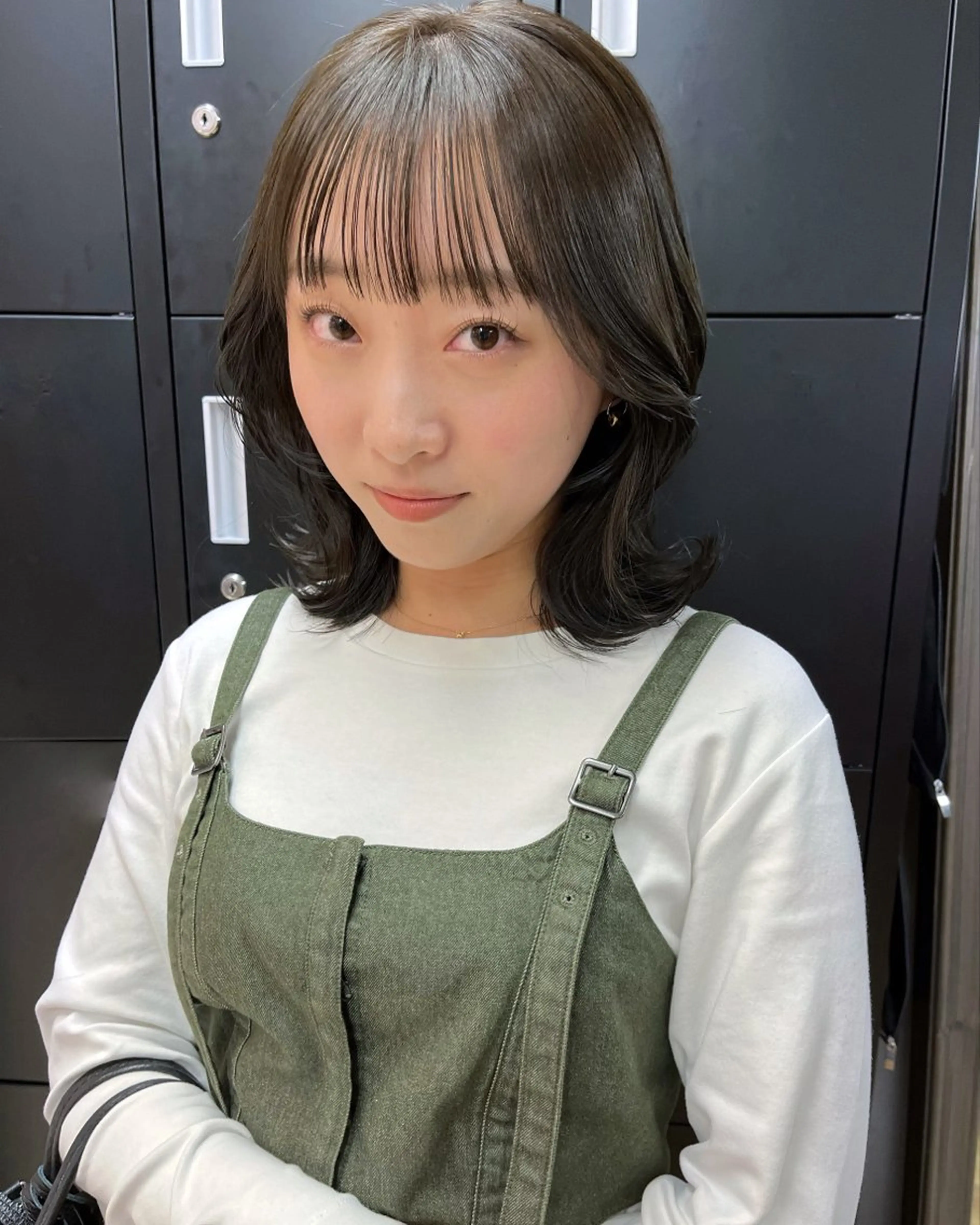 ミディアム カラー nono/パーマ /顔まわりカット🐈のヘアスタイル