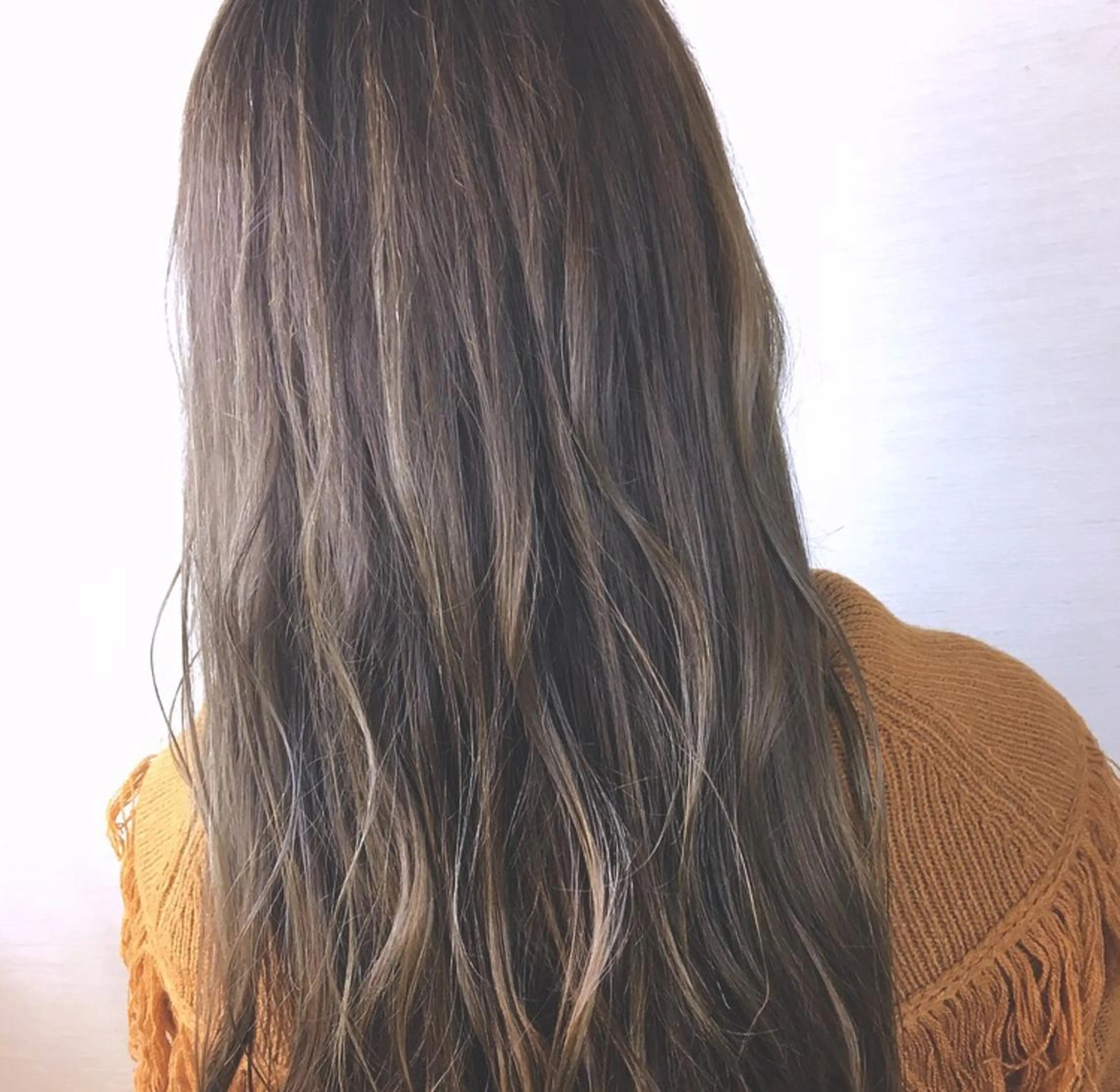 セミロング ブリーチなしダブル/ レイヤーカット 小棹のヘアスタイル