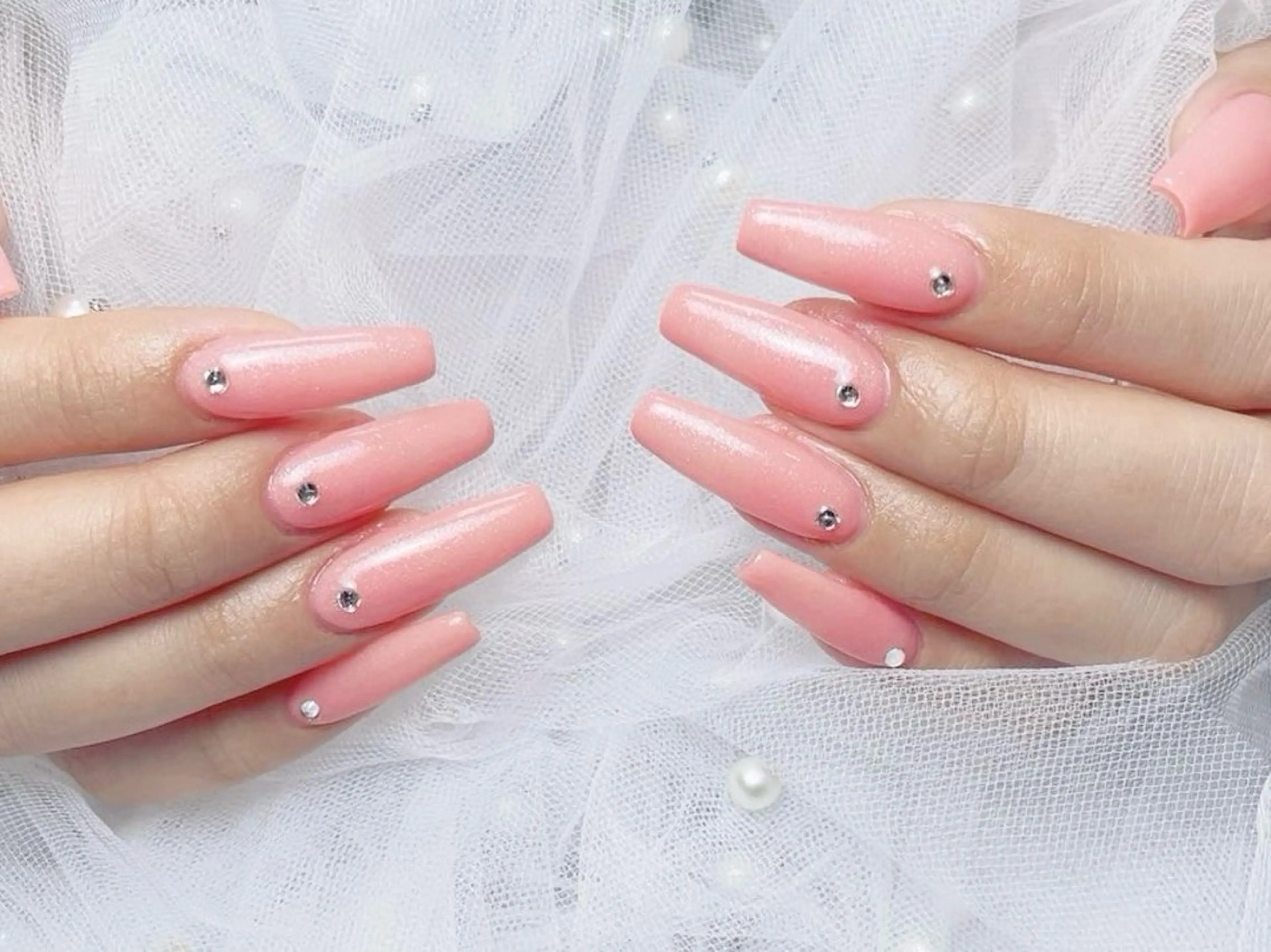 ネイル フレンチネイル ジェルネイル ハート 韓国ネイル マグネットネイル ハンドネイル ネイルサロン lotusのネイルデザイン