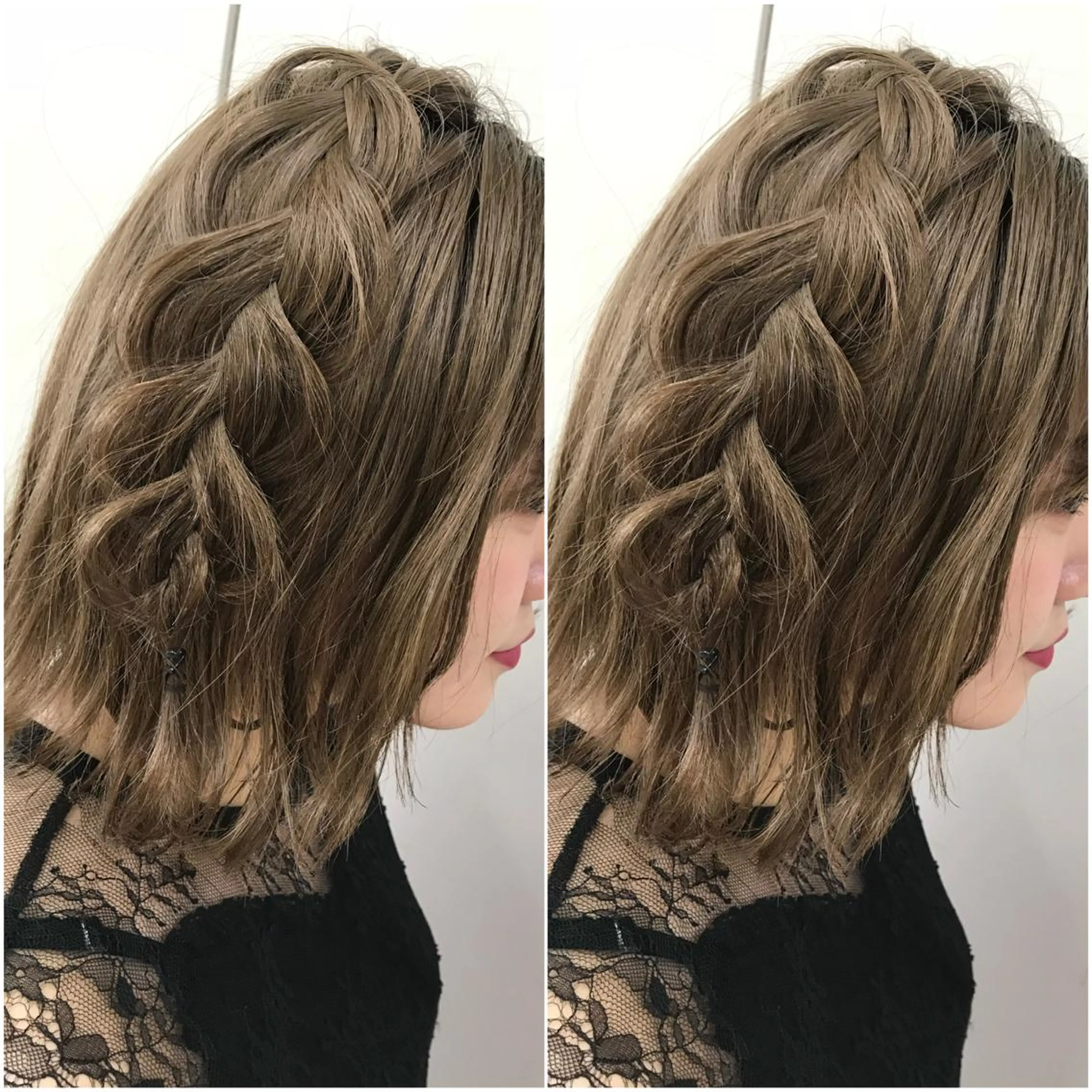 ミディアム ヘアアレンジ 全席個室 暖色カラー Zina松園優香🌸のヘアスタイル