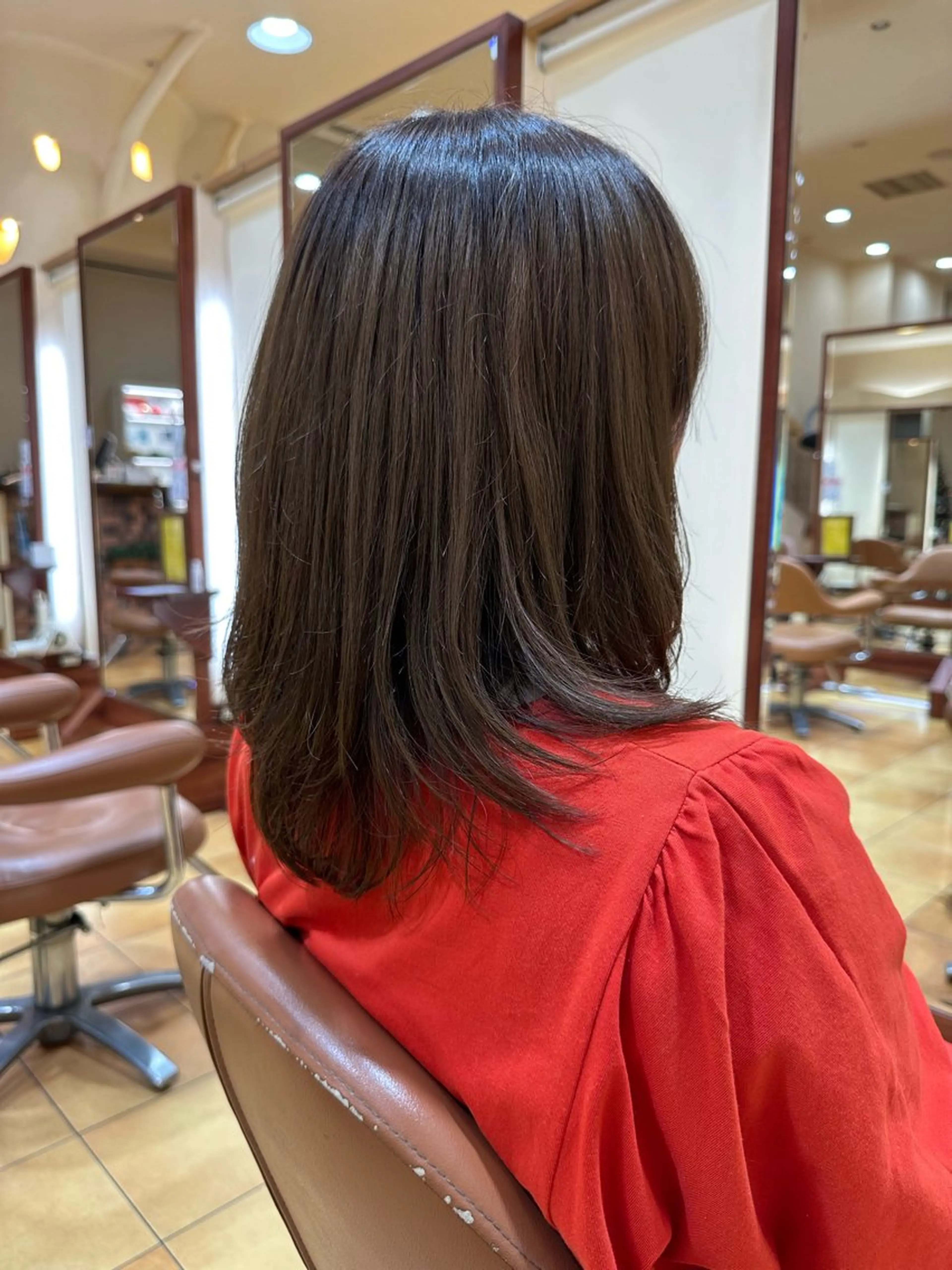 セミロング 小顔ボブ/お悩み解決 /ボブパーマ/とういのヘアスタイル