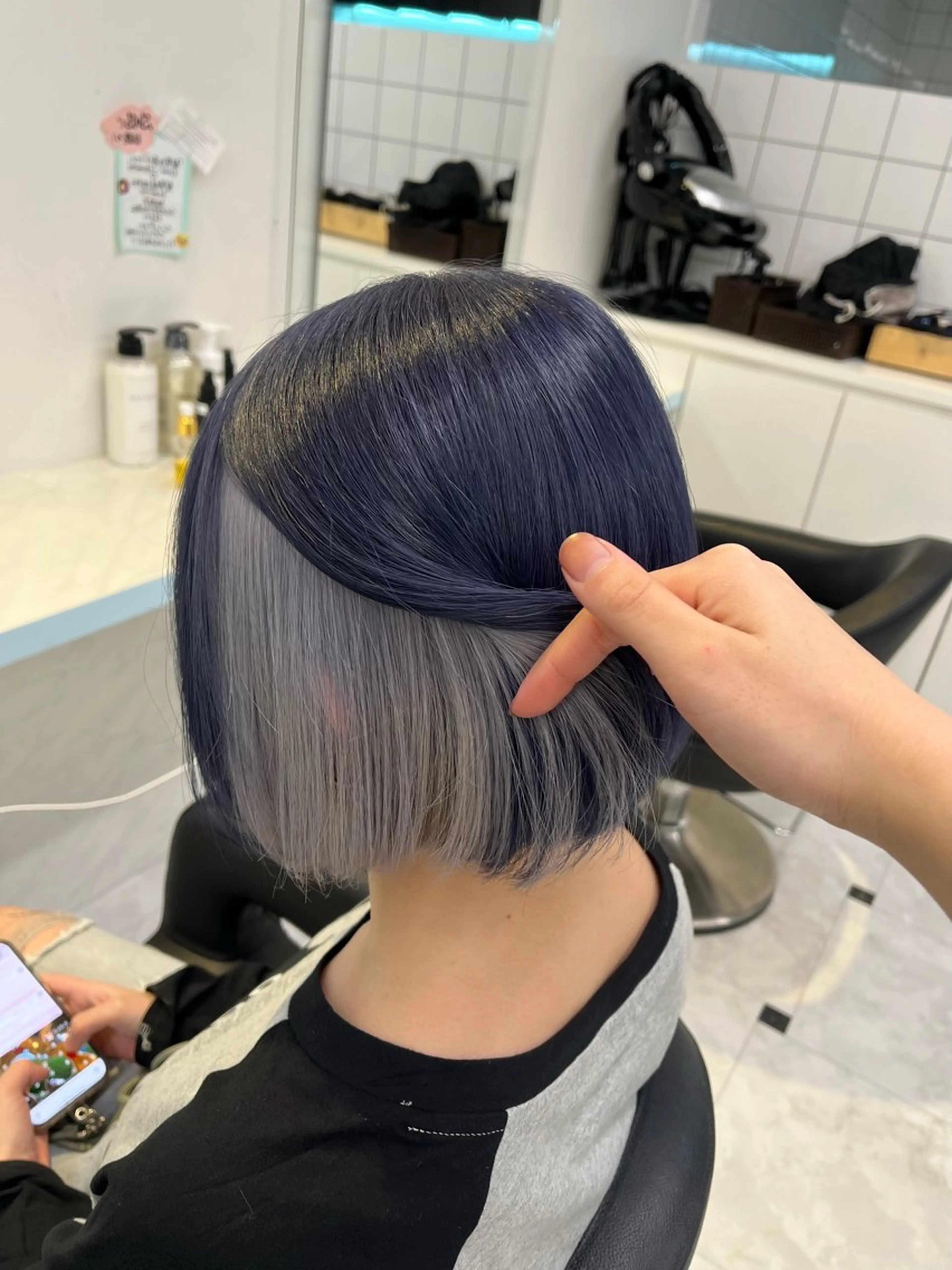 ショート カラー ヘアカラー トリートメント ブリーチカラー 🩵MIZUKIのヘアスタイル