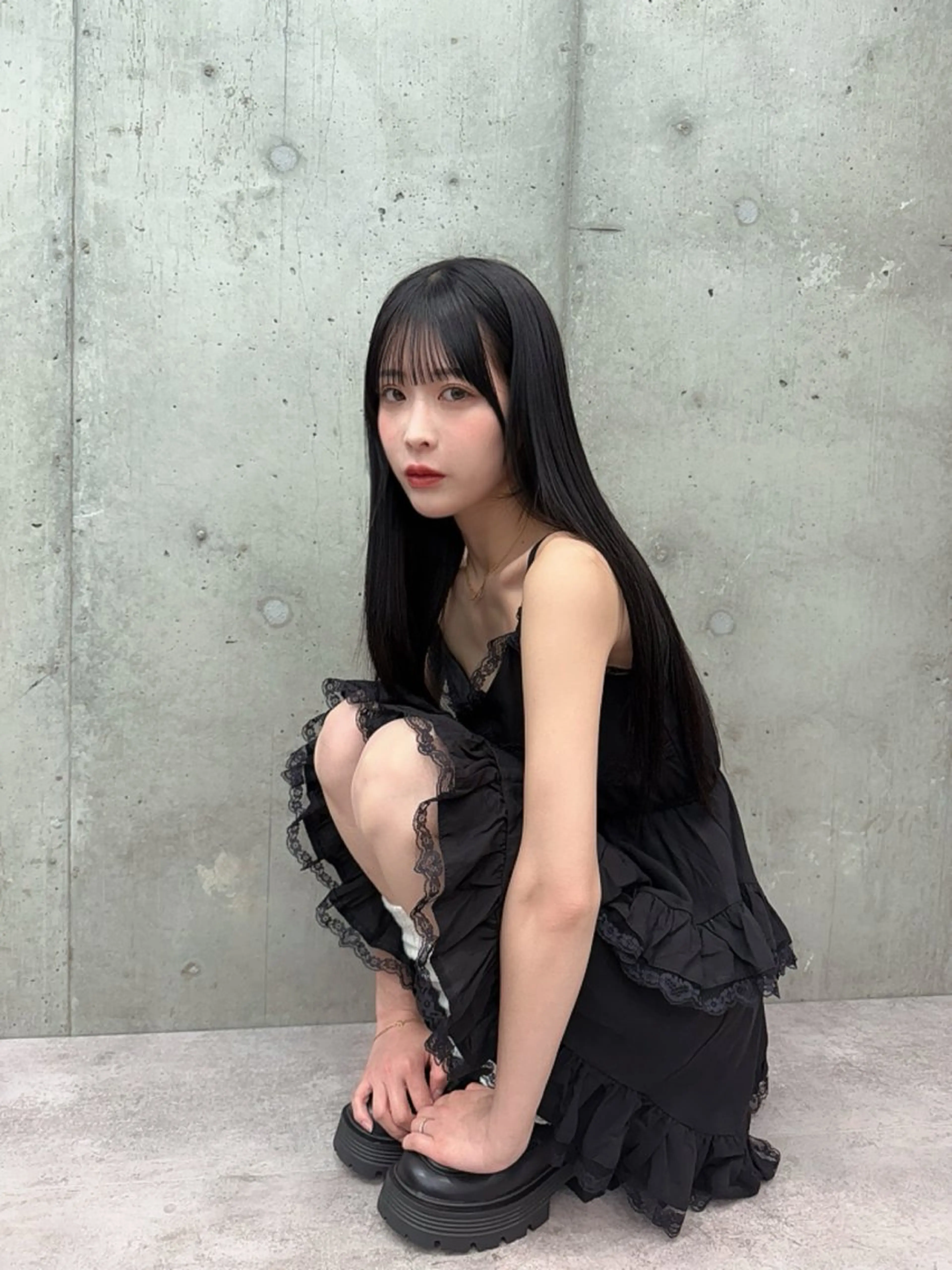 ロング 韓国風ヘア 立川🤍韓国ヘア/ レイヤー🇰🇷🖤のヘアスタイル