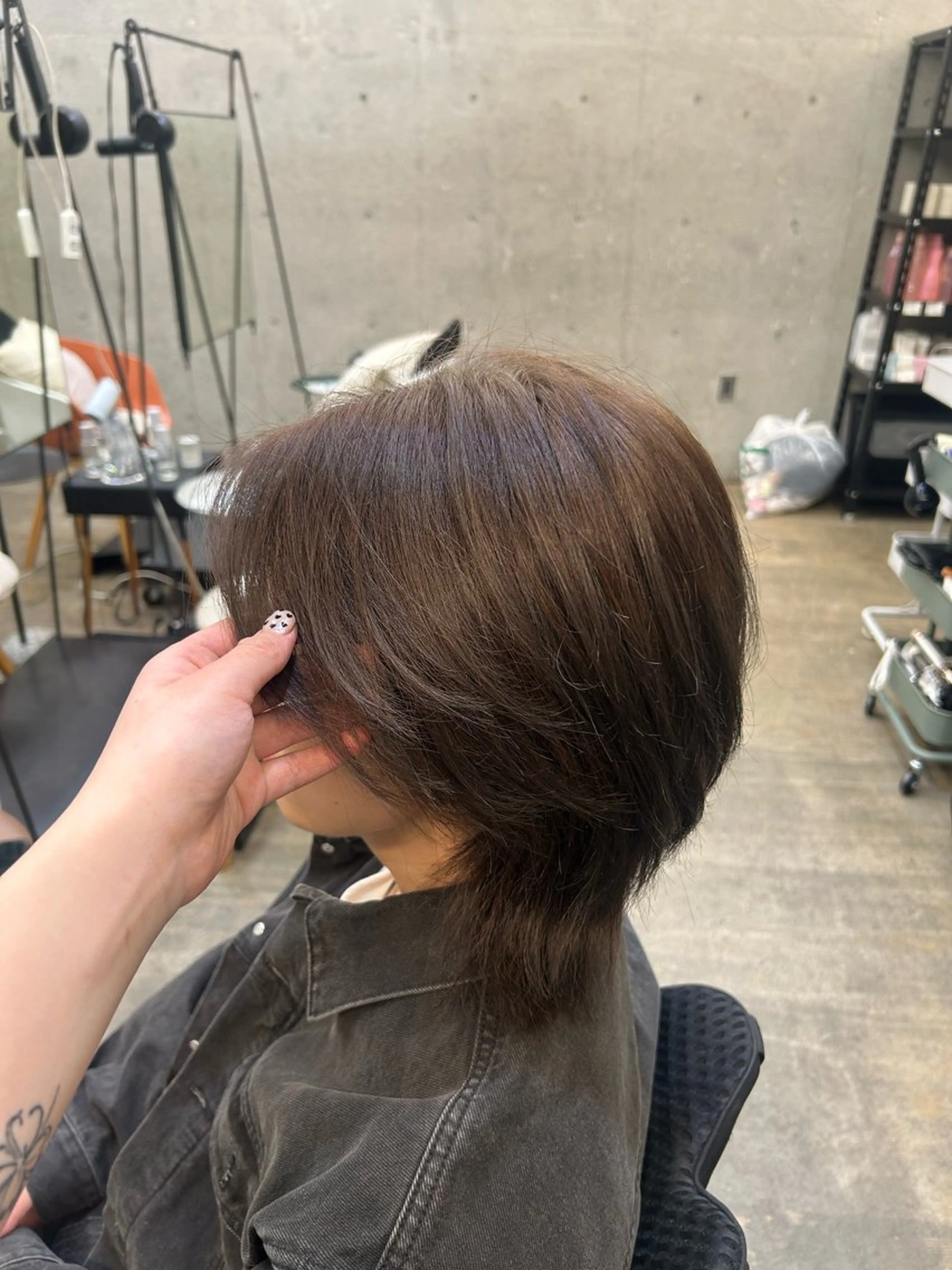 ミディアム カラー ヘアカラー ANLY.meijijingumae所属・暗髪カラー/ 透明感カラー/真菜のヘアスタイル