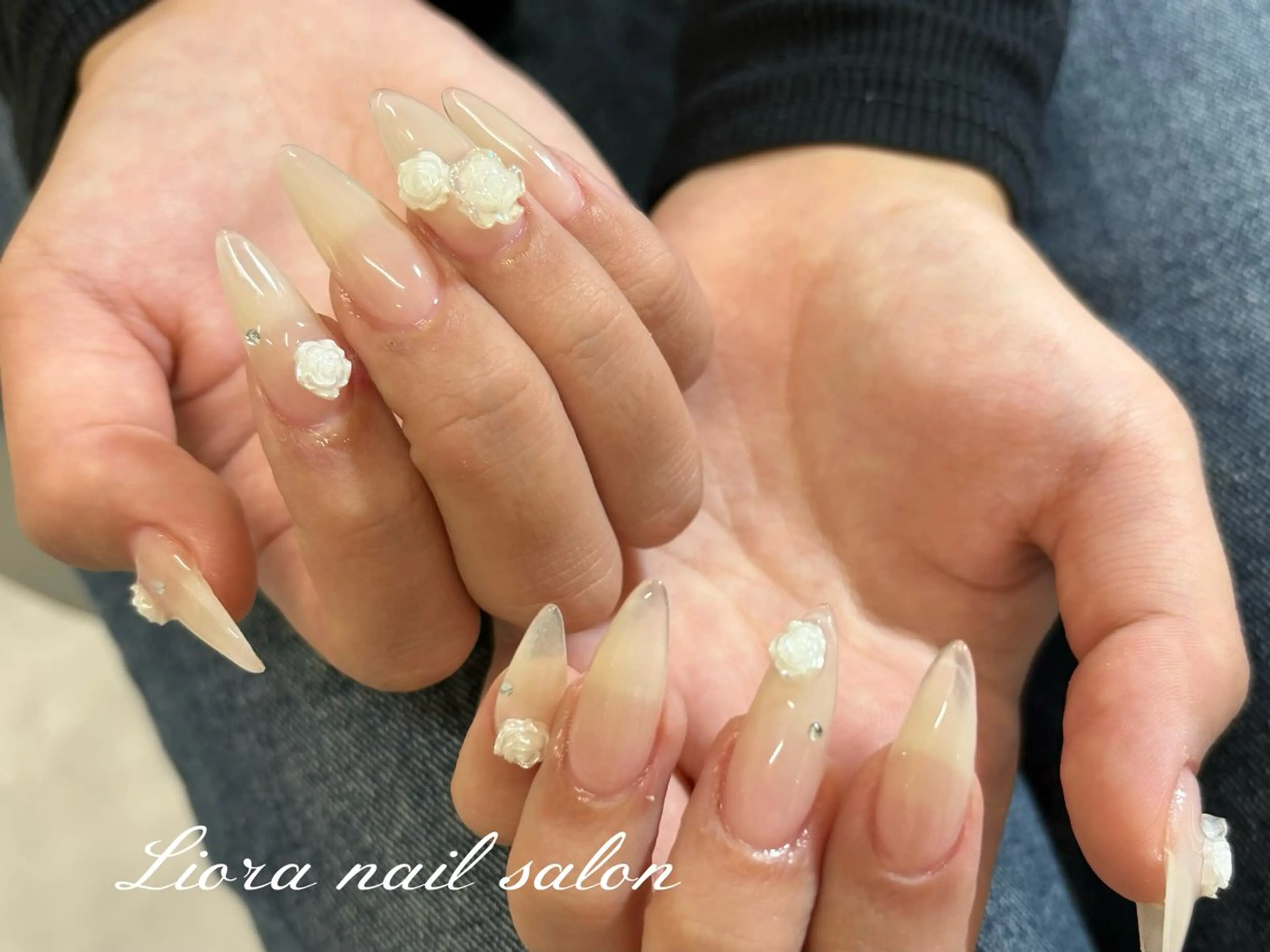 ネイル チークネイル フットネイル フレンチネイル ジェルネイル ガーリー ハンドネイル Liora nail スカルプ専門店のネイルデザイン