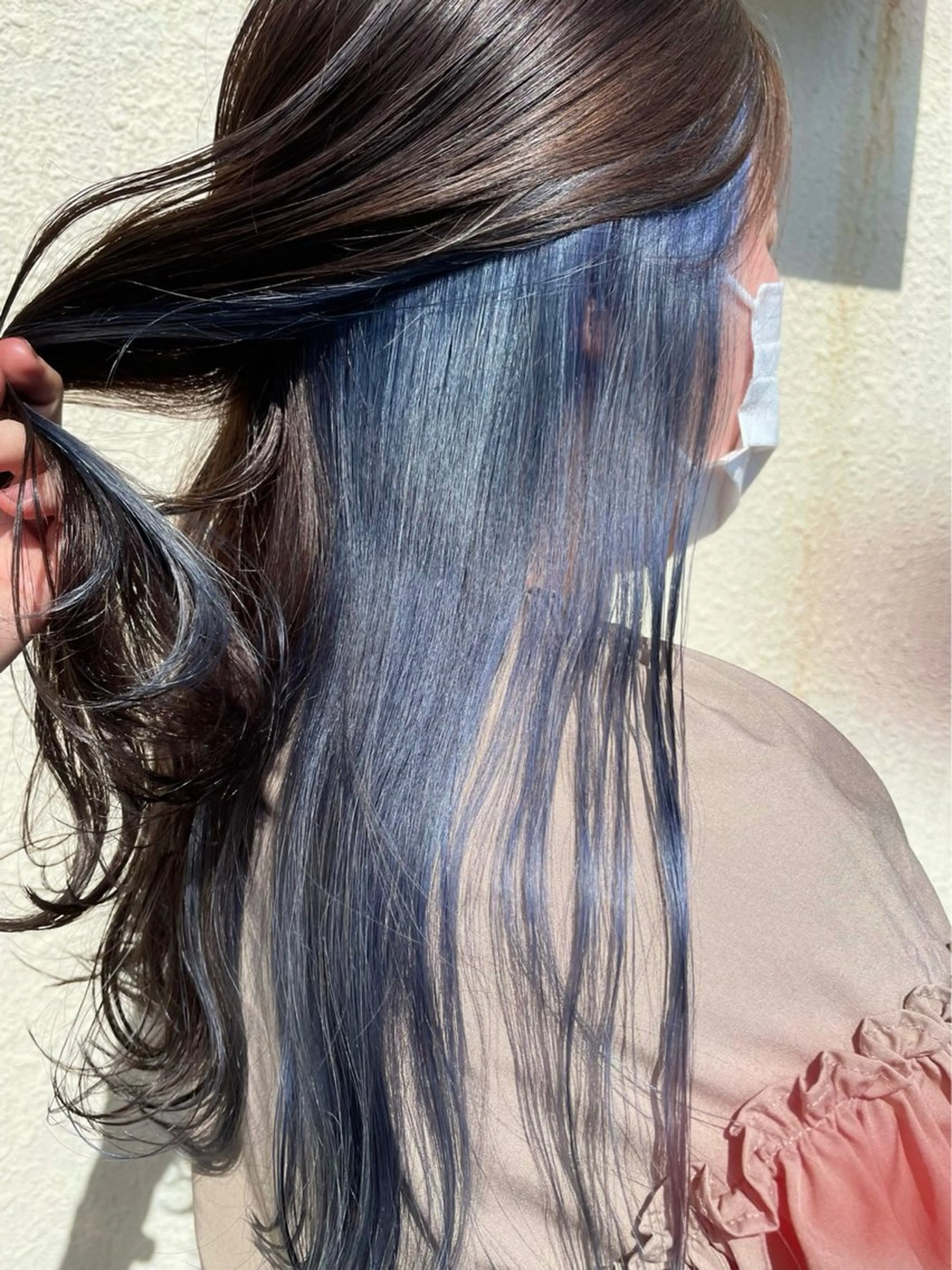 ロング カラー ブルーカラー インナーカラー シルバー カット ヘアカラー トリートメント 《ブリーチ/赤み消し /髪質改善》若松良樹のヘアスタイル