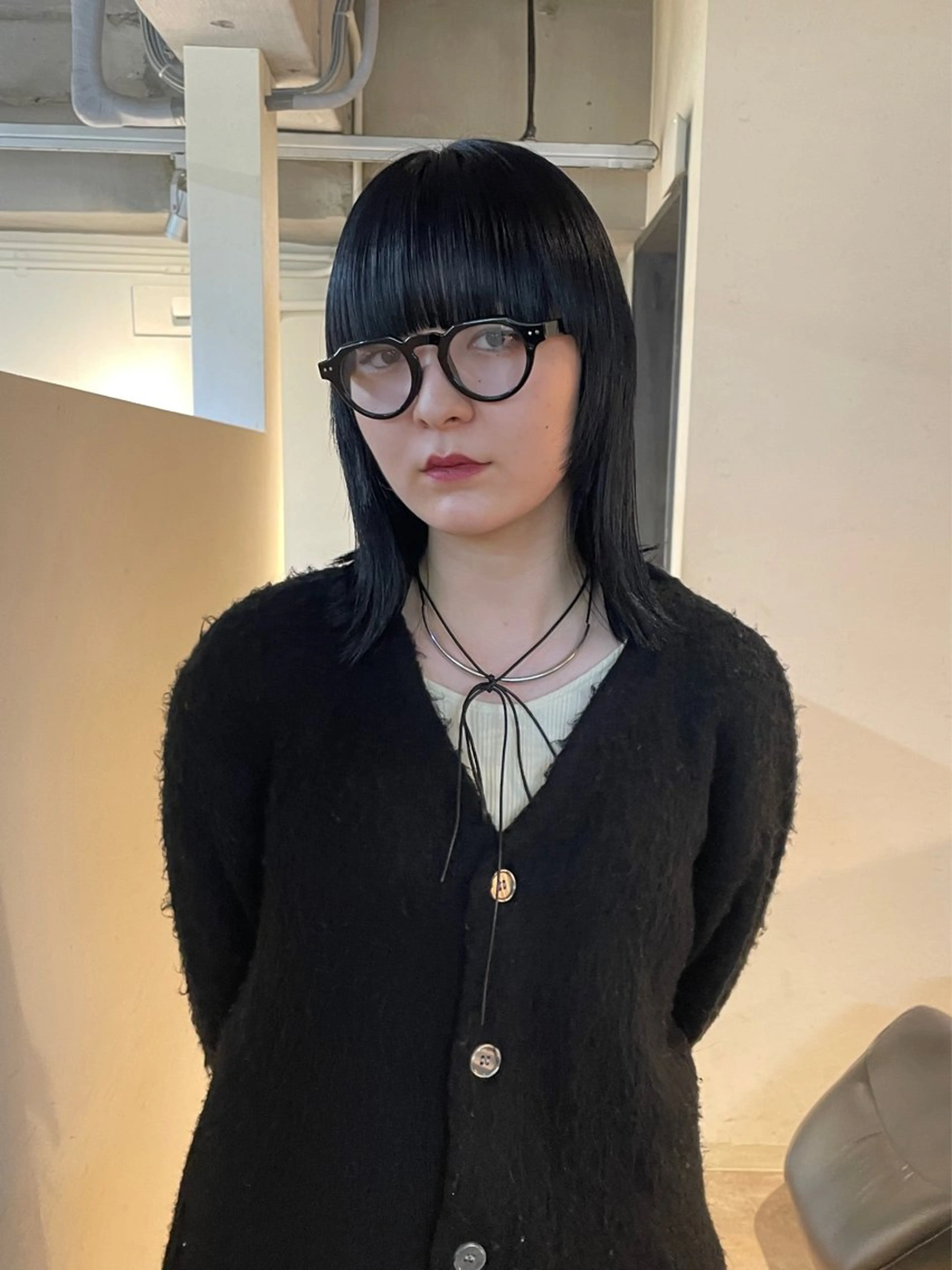 ミディアム カラー 野村矩樂/パーマ /縮毛矯正のヘアスタイル