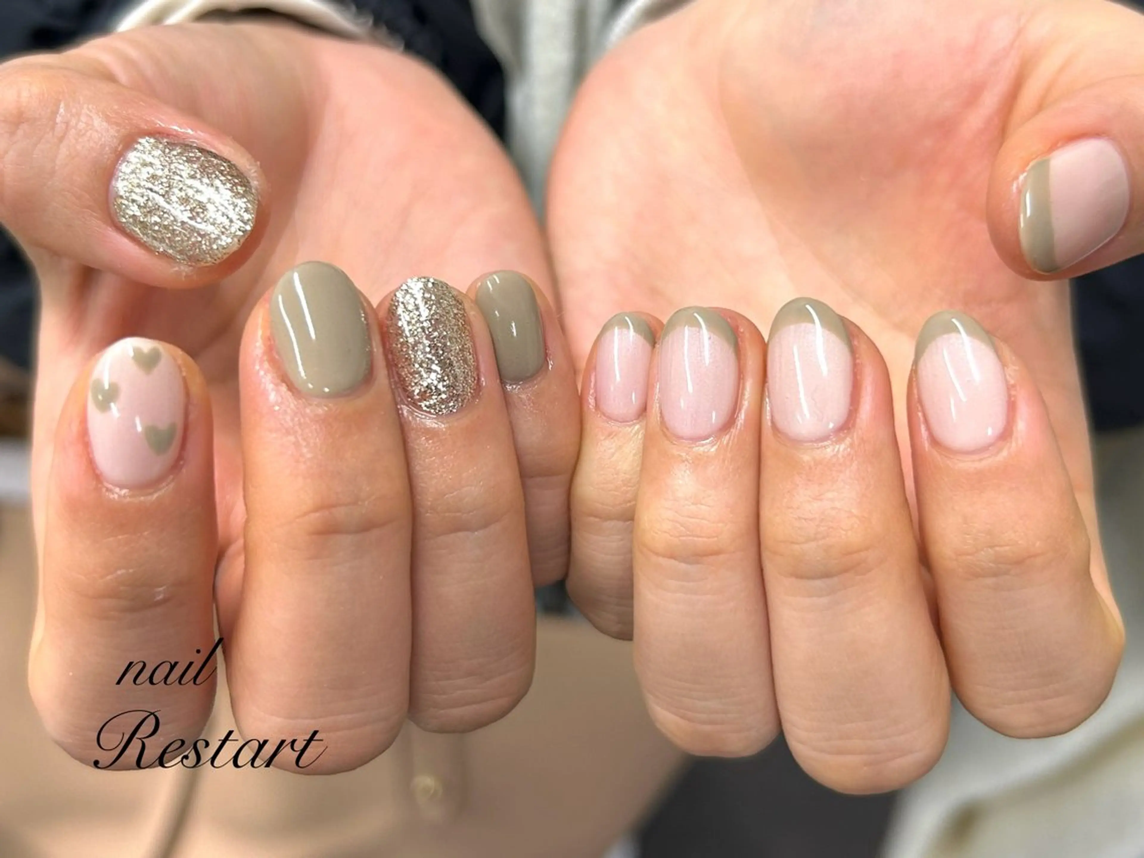 ショート ハンドネイル nail Restart所属・Restart YURIのネイルデザイン