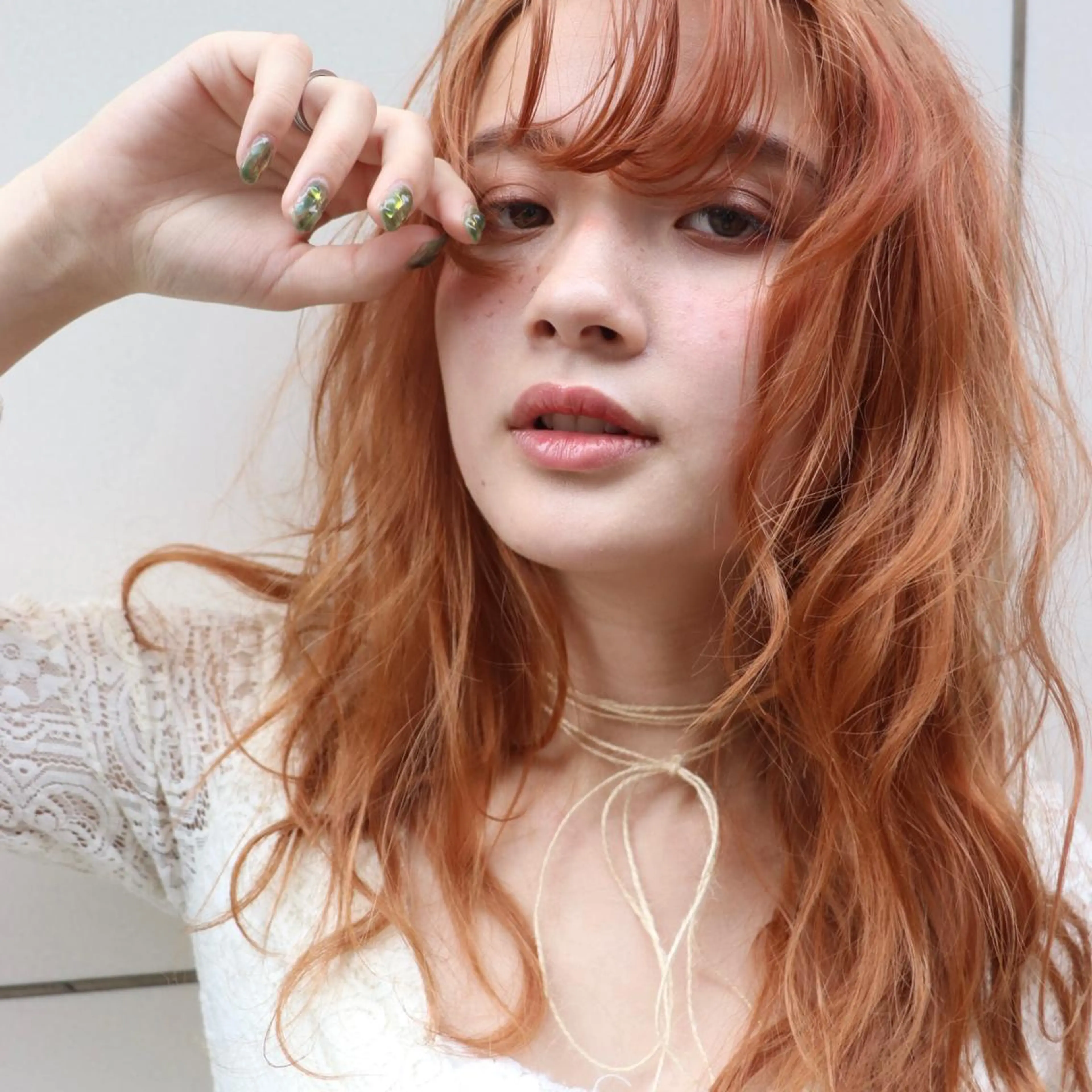 セミロング カラー ヘアアレンジ アンククロス渋谷【ANKH CROSS】所属・韓国ヘア┊︎レイヤー ┊︎haruka🌙のヘアスタイル