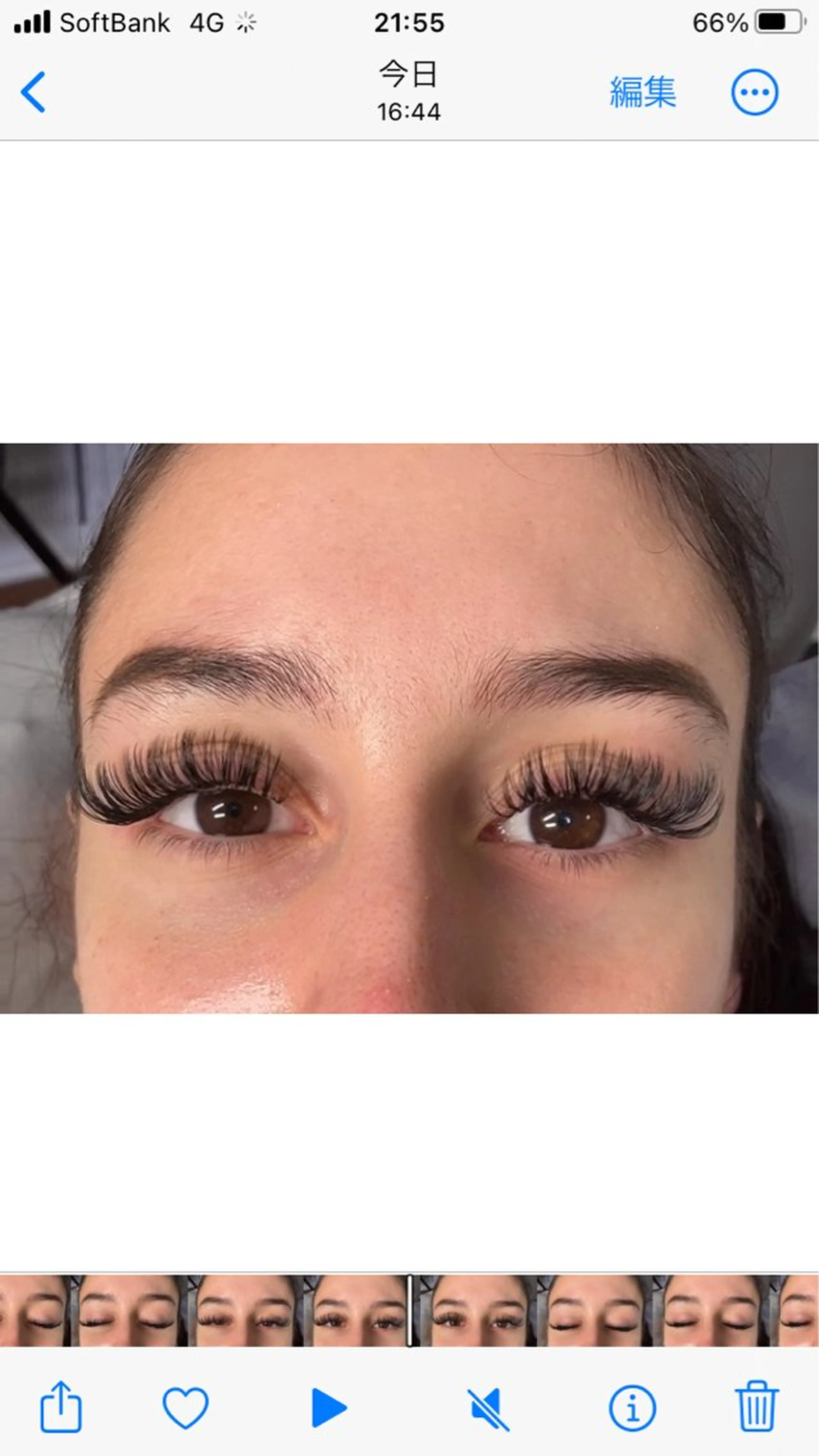 マツエク・マツパ 目尻長め ボリュームラッシュ マツエク linda lashesのマツエク・マツパデザイン