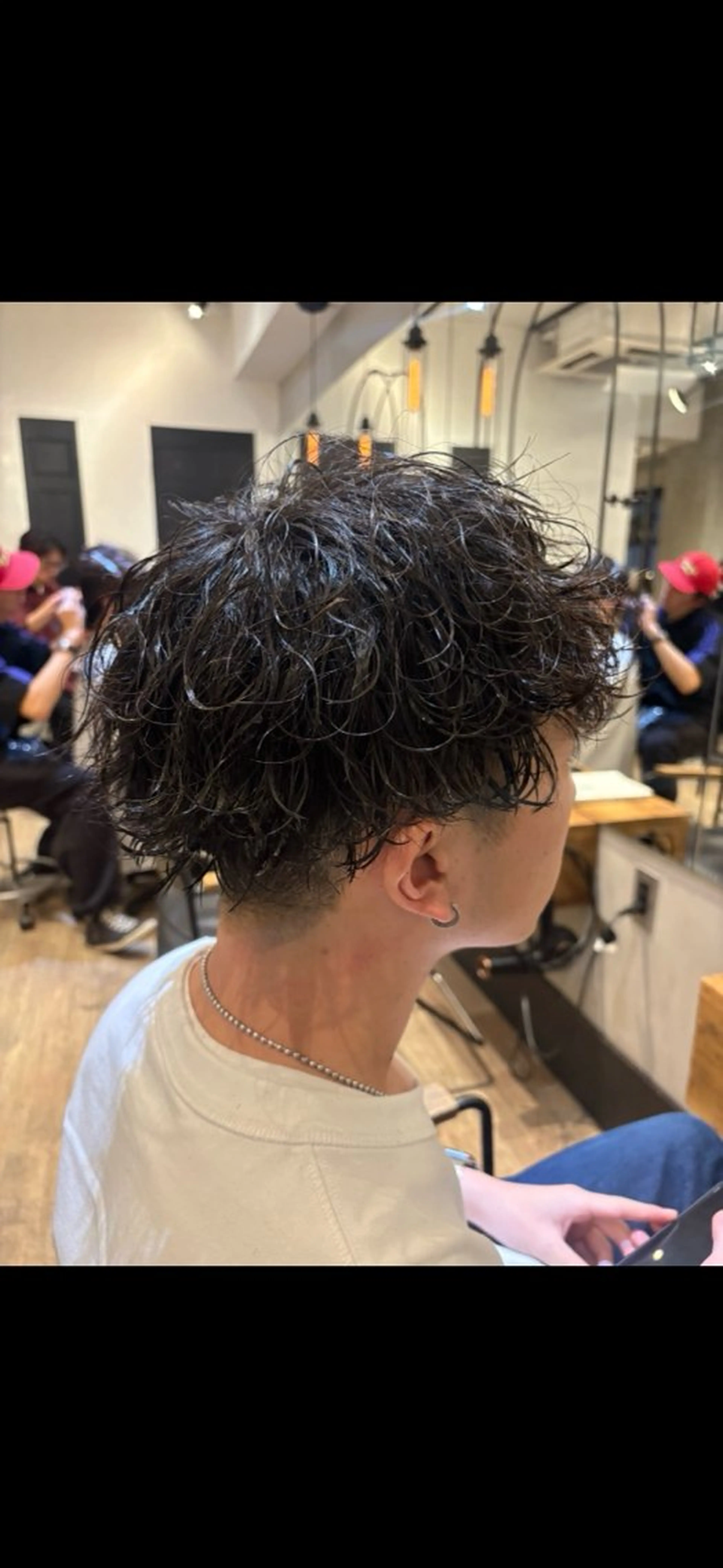 パーマ メンズ カット パーマ トリートメント メンズカット/ レイヤーカットのヘアスタイル