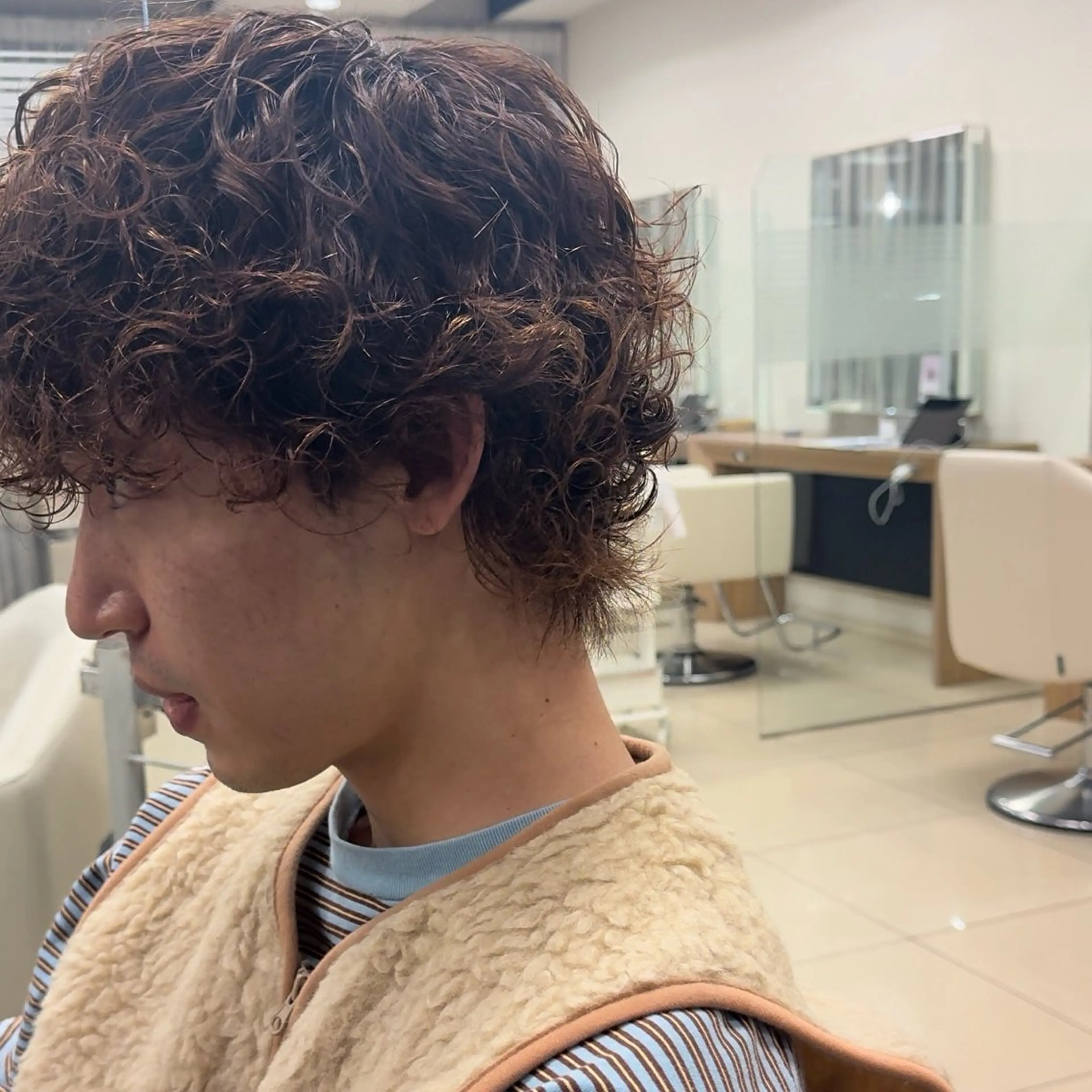 ショート パーマ スパイラルパーマ カーリーパーマ/ 透明ｶﾗｰ/MIKUのヘアスタイル