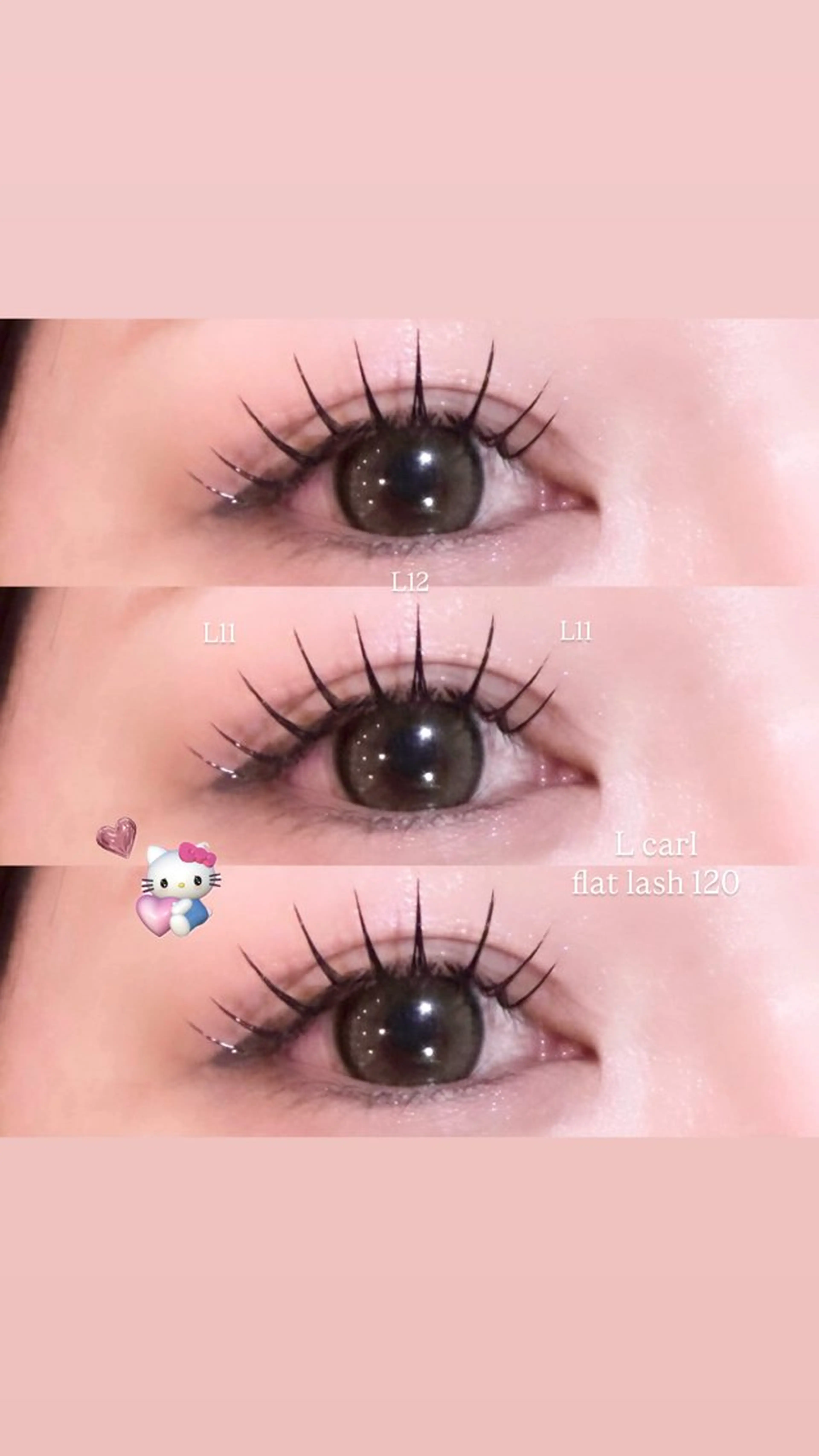 マツエク・マツパ フラットラッシュ Lカール マツエク 千島 里歩のマツエク・マツパデザイン