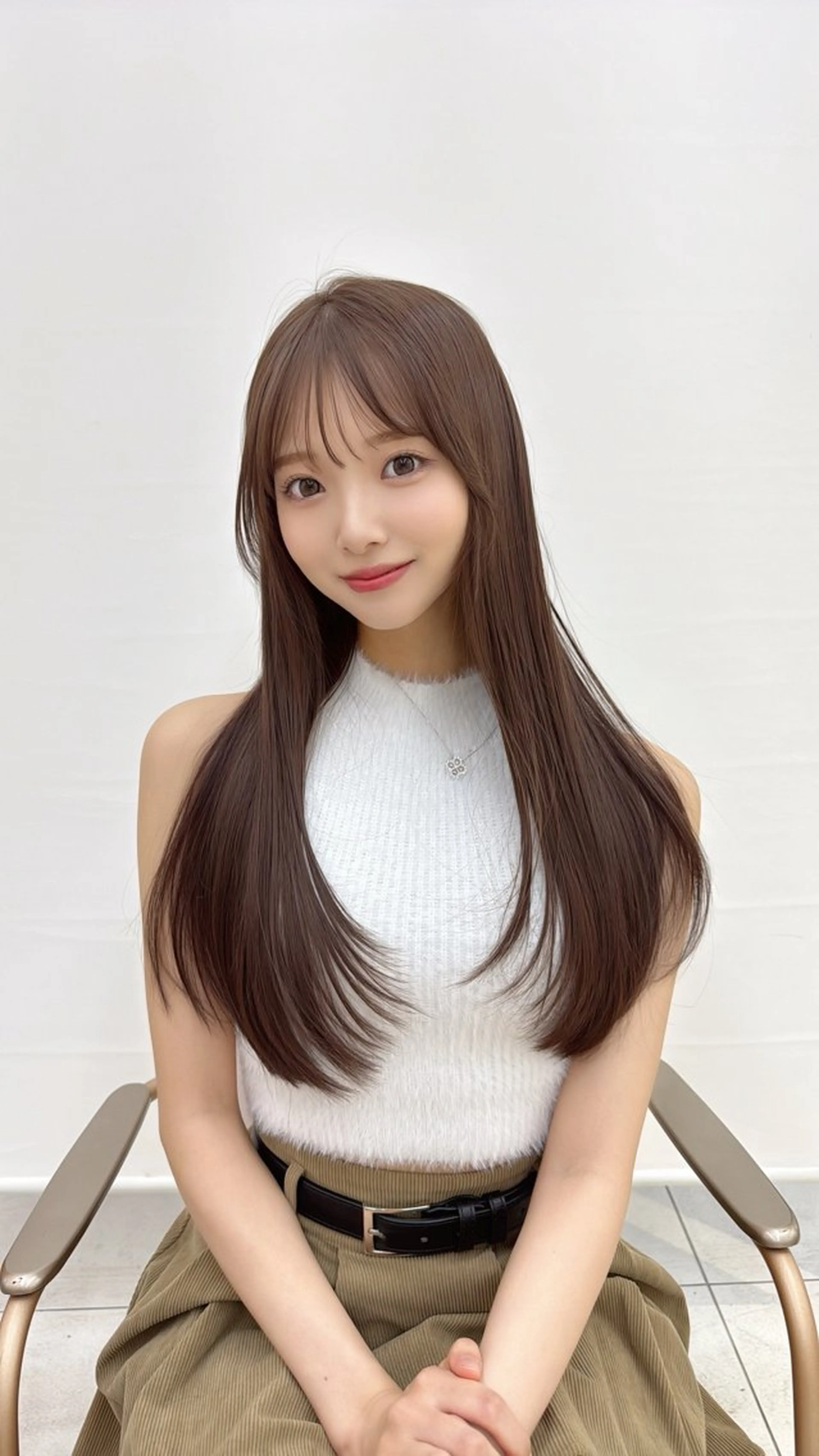 ロング レイヤーカット/ 顔まわり/アオイのヘアスタイル