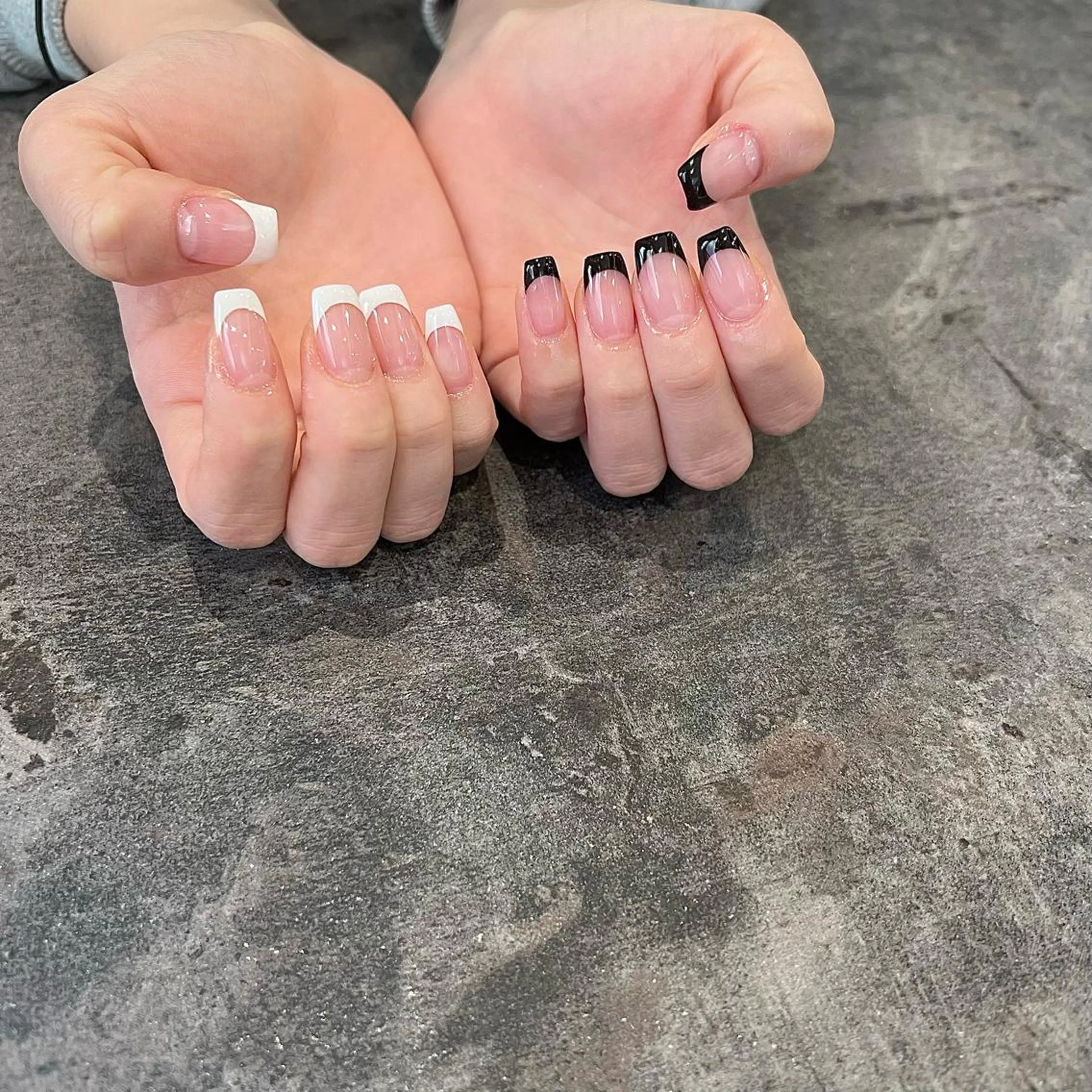 ネイル フレンチネイル ハンドネイル 鶴田୨ৎmaison de NALIのネイルデザイン