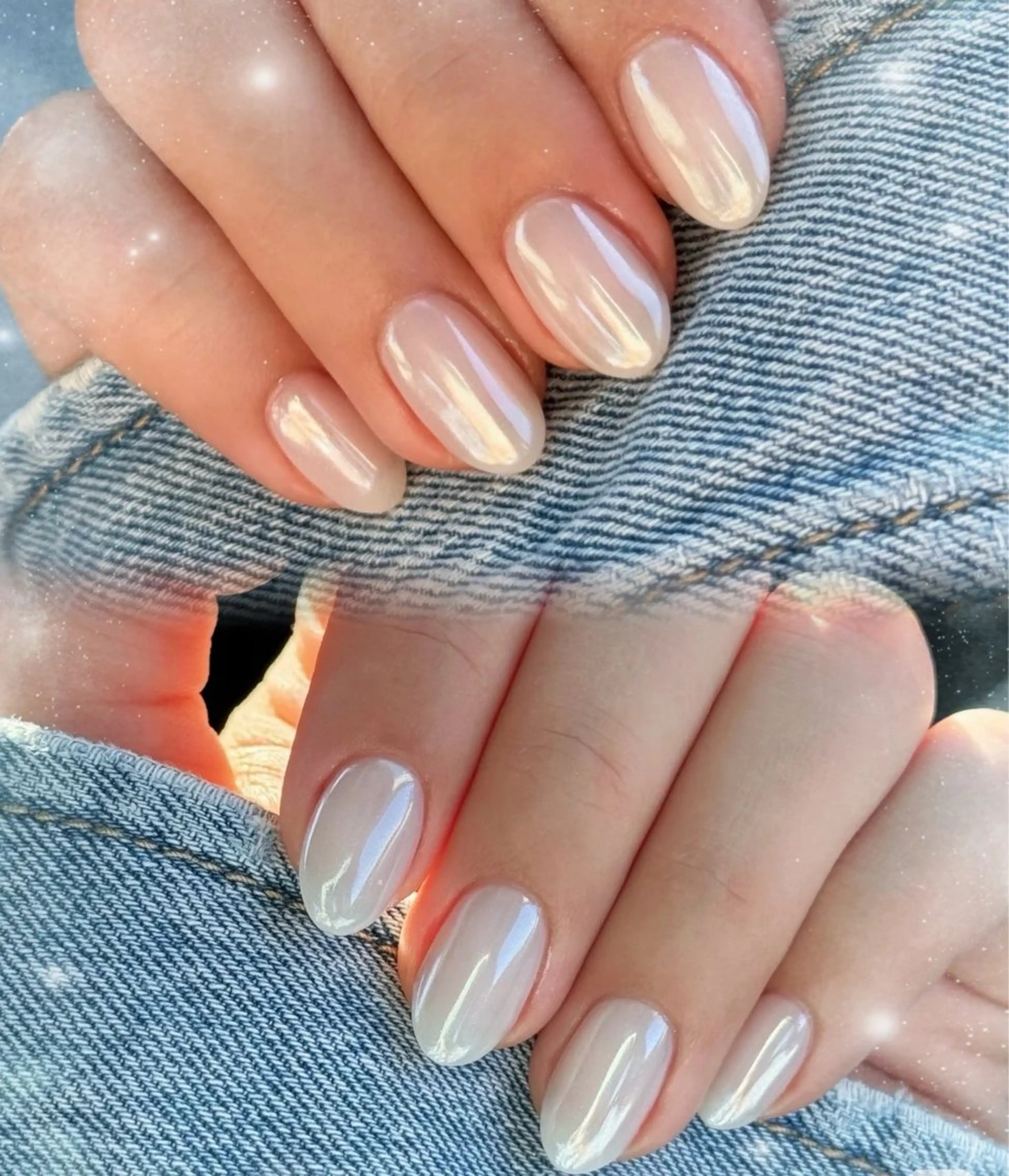 ネイル オーロラネイル ワンホンネイル ハンドネイル U.MI Nail Salonのネイルデザイン