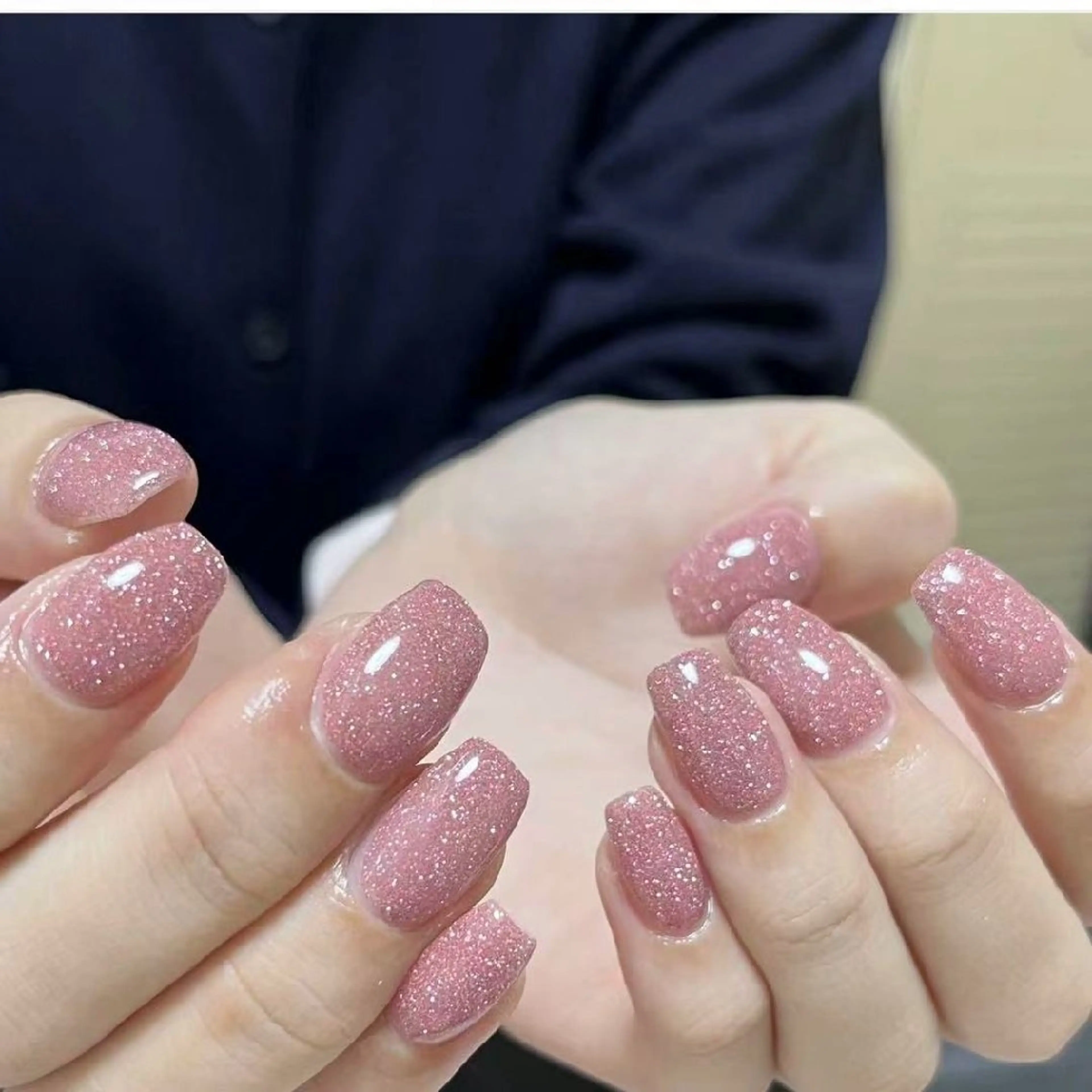 ネイル 氷ネイル・うるうるネイル 韓国ネイル ラメ(グリッター) シンプルネイル ✨モデル募集✨ まつ毛のマツエク・マツパデザイン