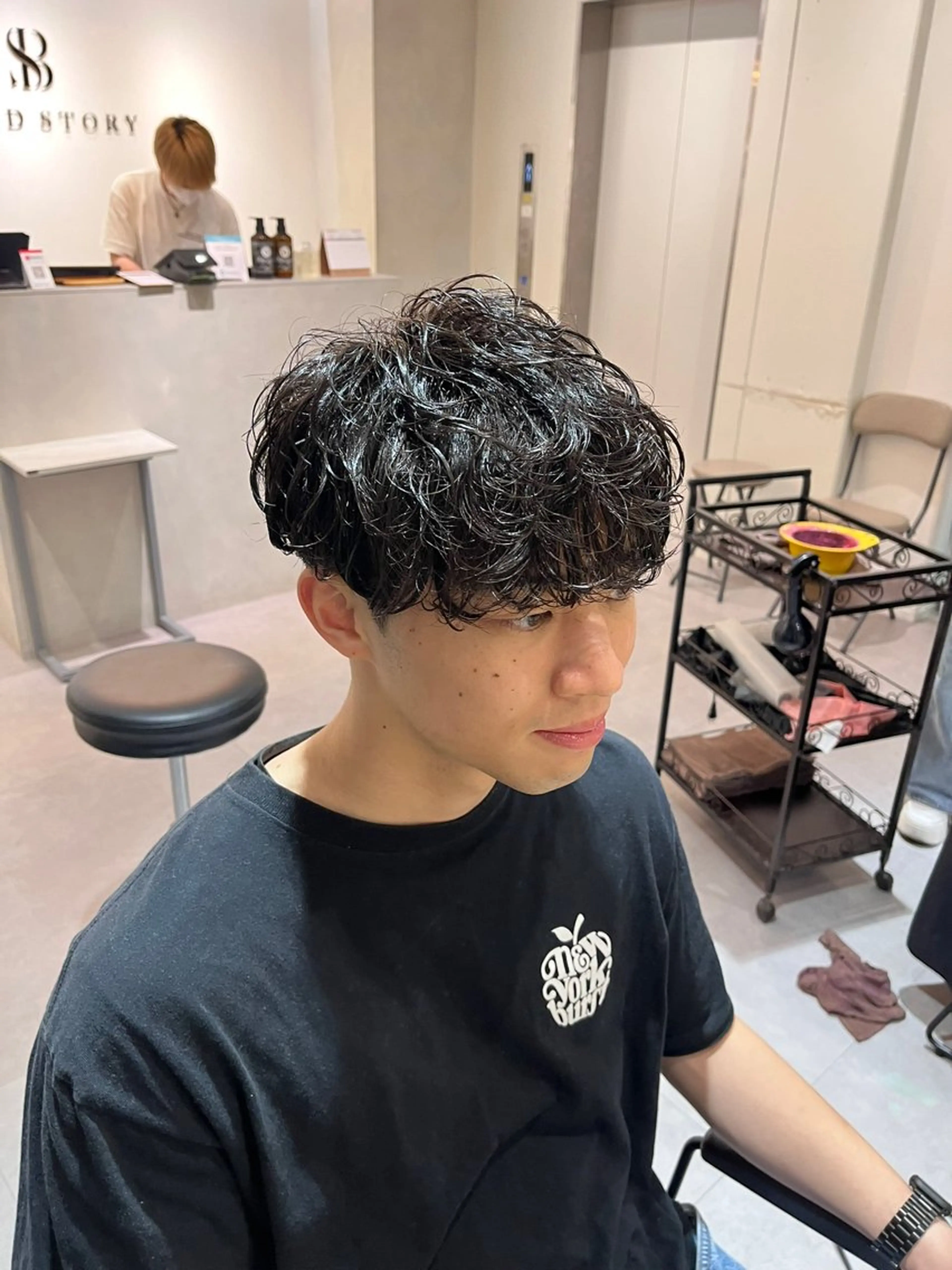 ショート パーマ メンズ カット パーマ トリートメント Bond Story white所属・【メンズ特化】 メンズパーマ/雄斗のヘアスタイル