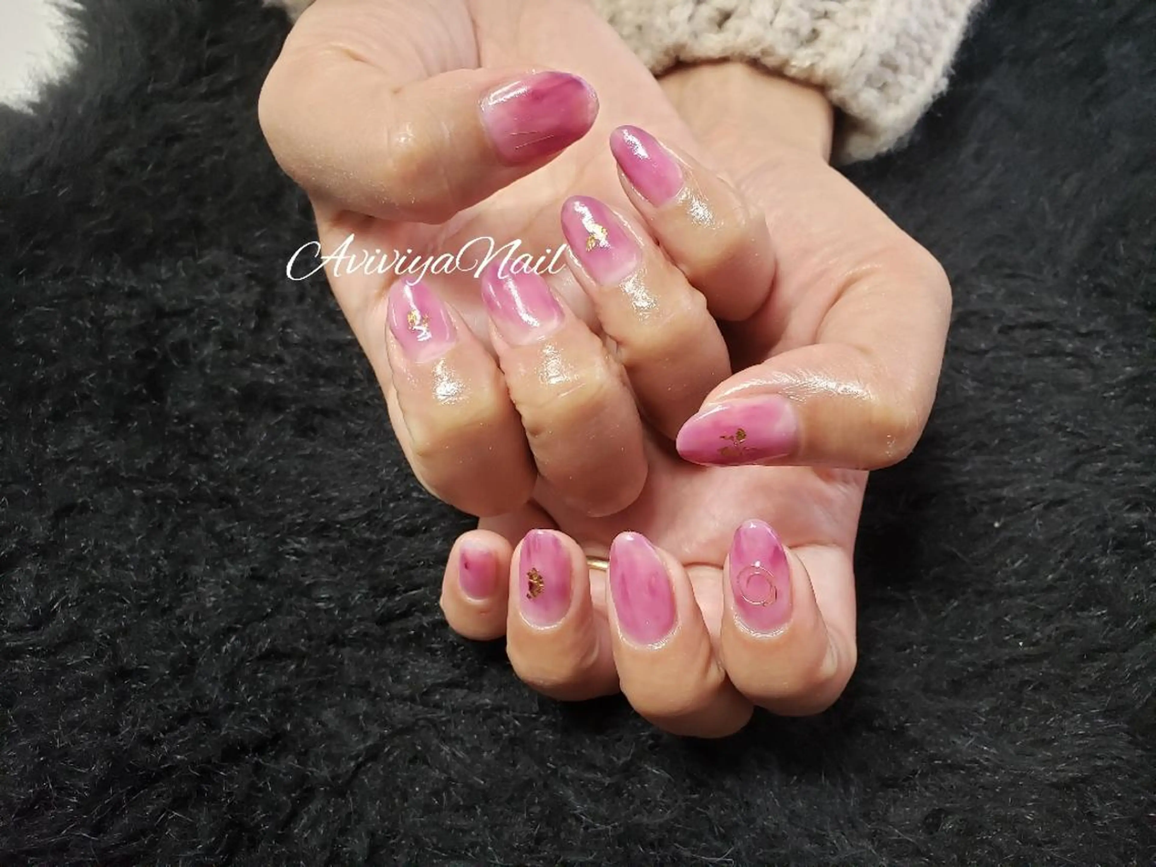 ネイル ニュアンスネイル ピンク AviviyaNail所属・kubo ayaのネイルデザイン
