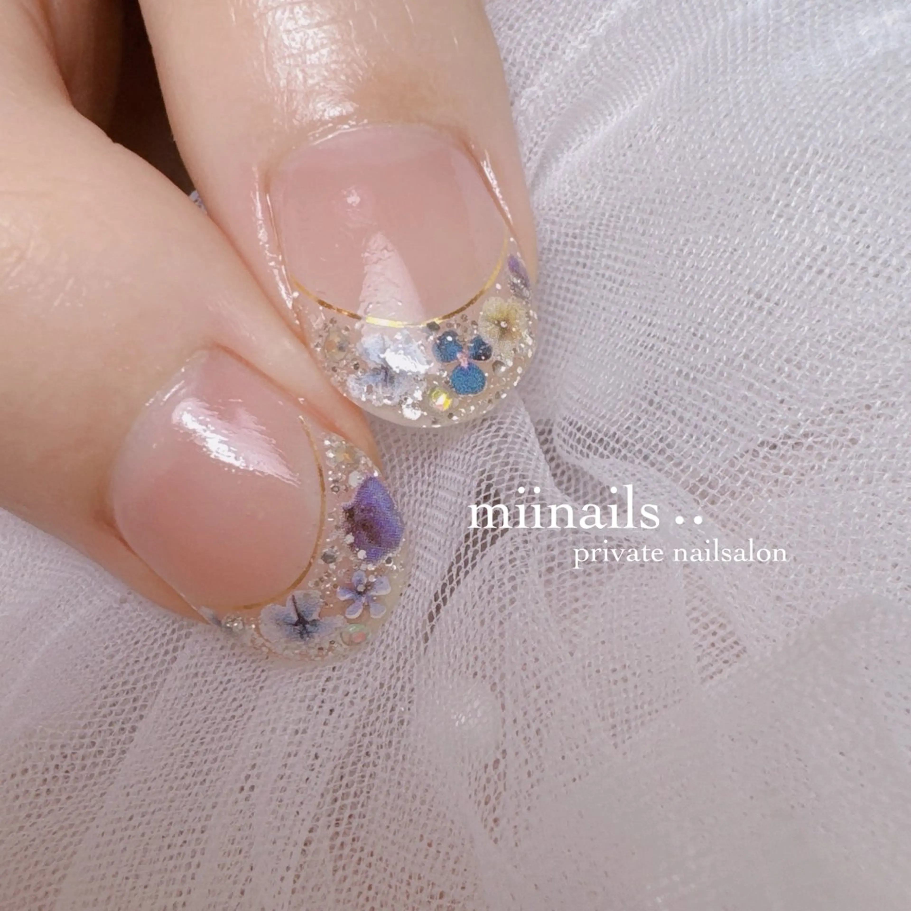 ネイル 韓国ネイル マグネットネイル ワンホンネイル ハンドネイル nailsalon miinailsのネイルデザイン
