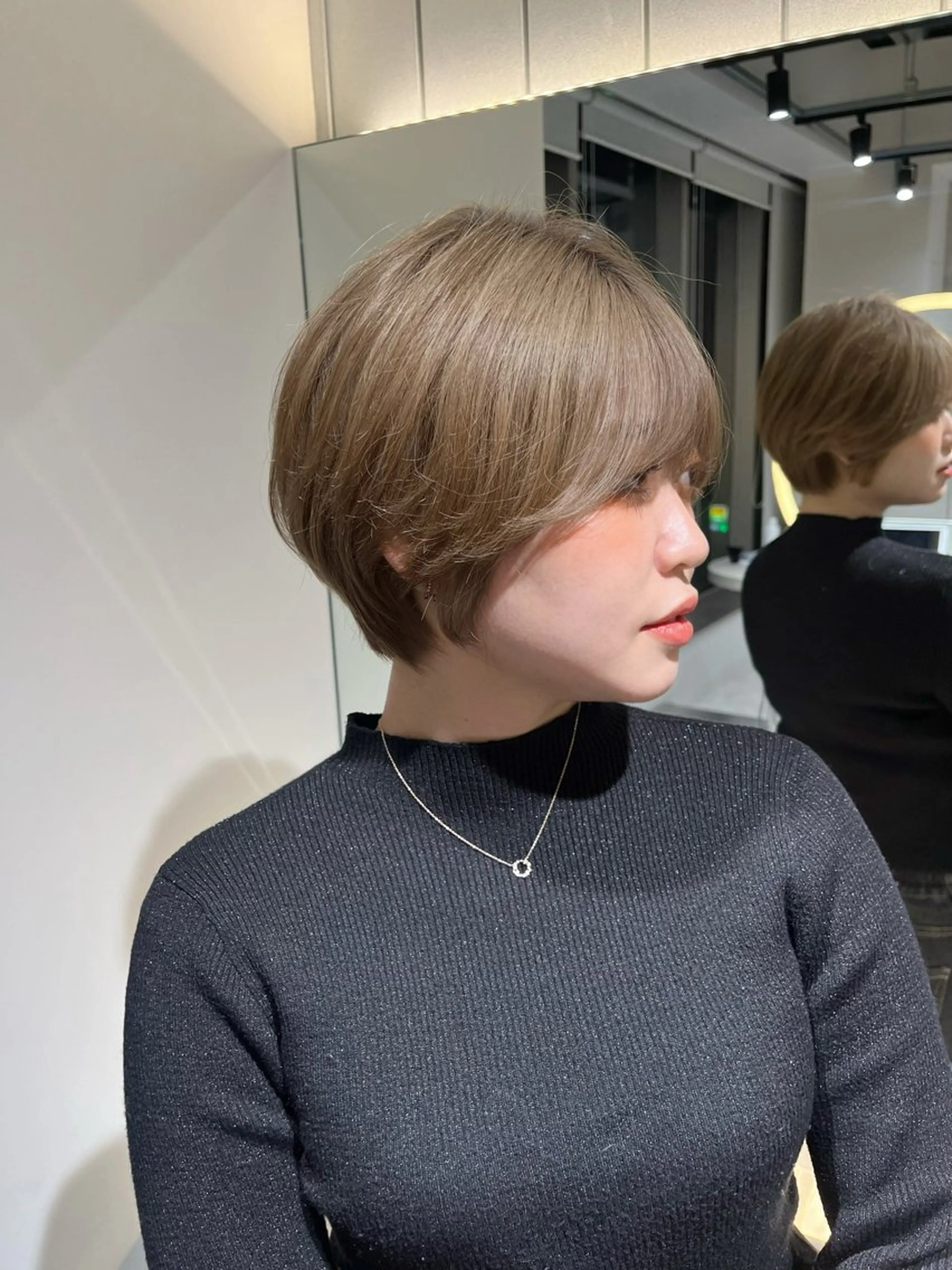 ショート カラー カット ヘアカラー レイヤー/髪質改善 /くびれショート加納のヘアスタイル