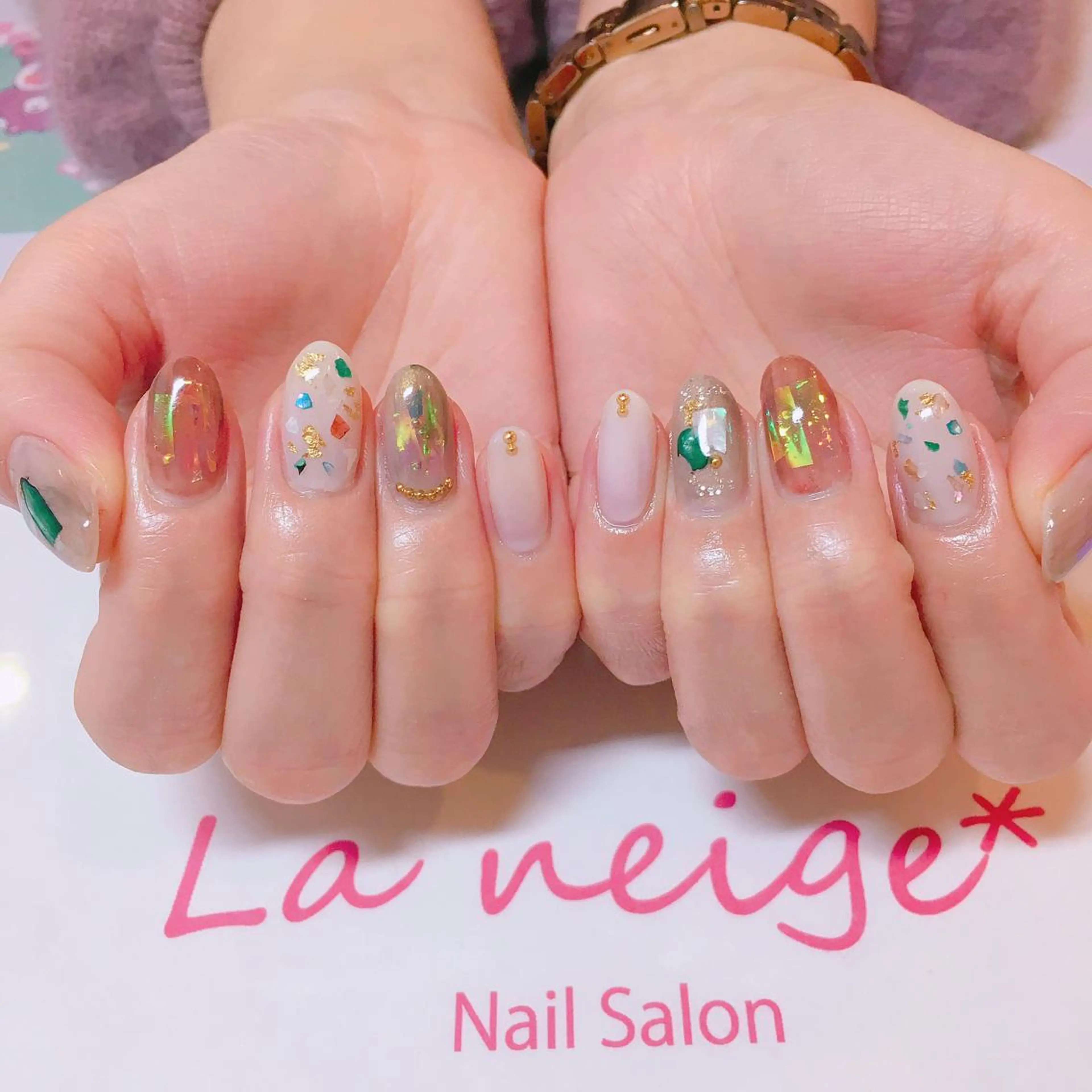 ネイル La neige* yuki 🥯🍑のネイルデザイン