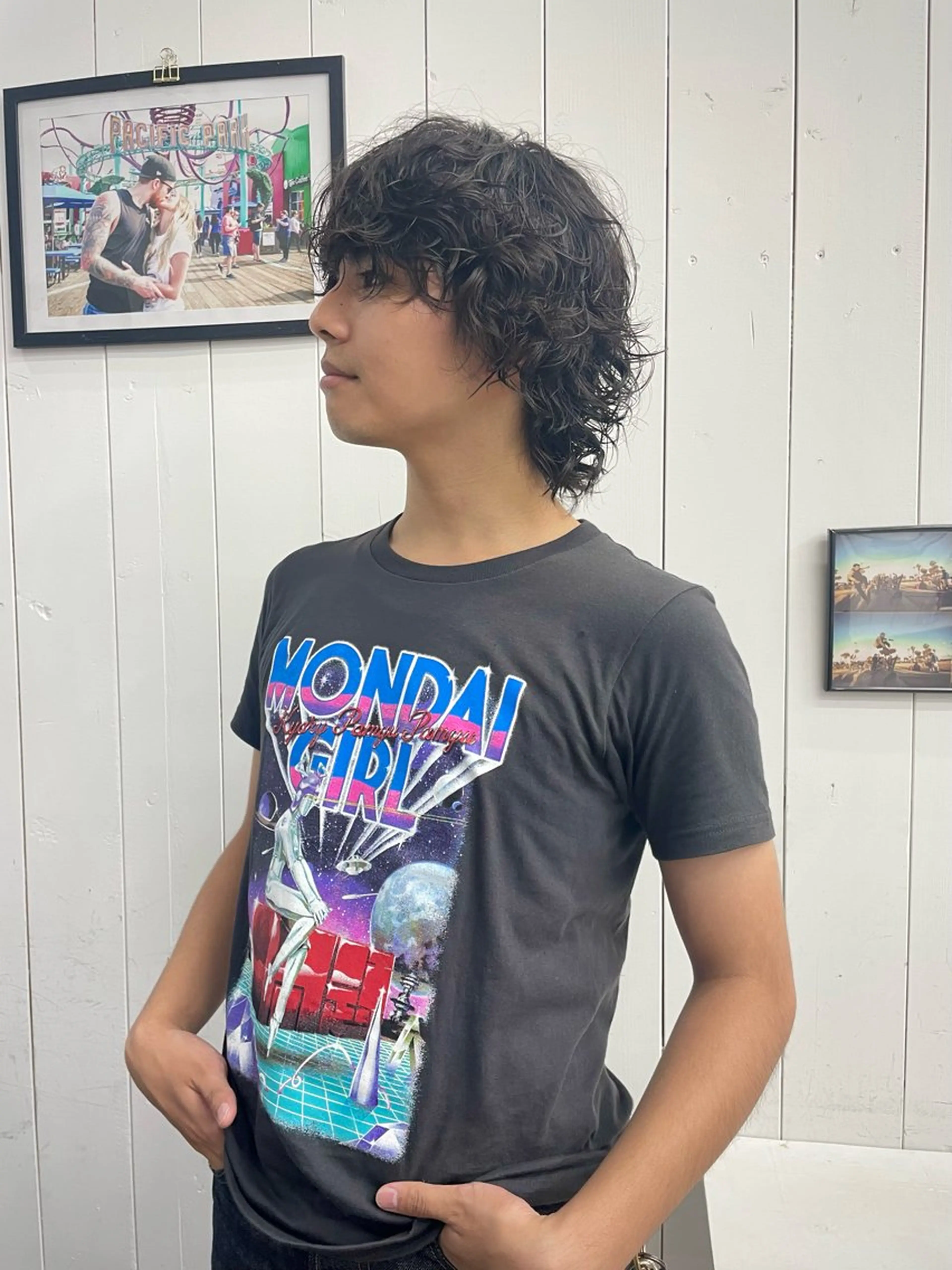 ショート パーマ カット パーマ トリートメント Ann./艶髪 /レイヤーカットのヘアスタイル