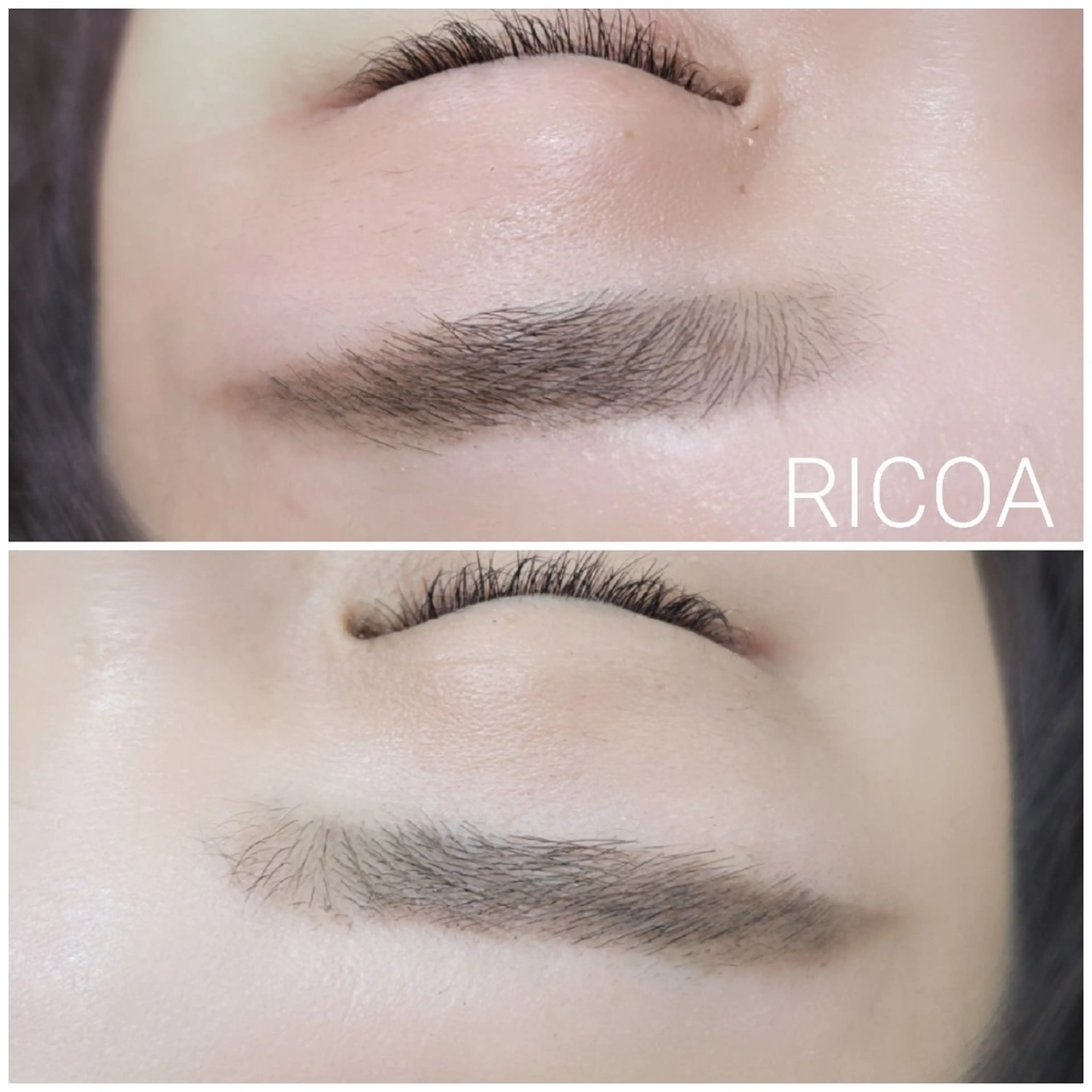 アイブロウ 眉毛ワックス脱毛 RICOA 酒井のマツエク・マツパデザイン