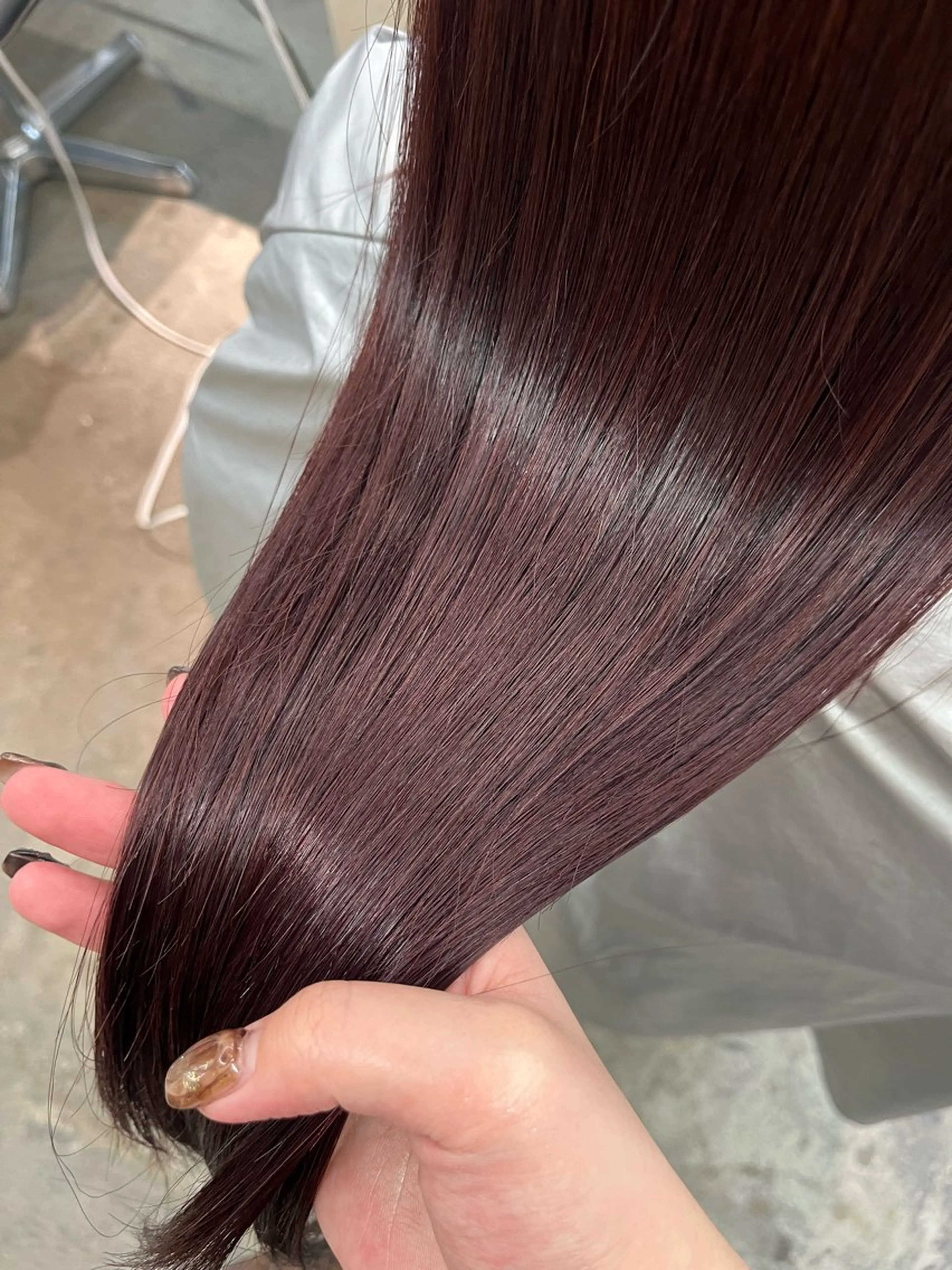 セミロング トリートメント 暖色/ミルクティ/ 艶髪⭐️honokaのヘアスタイル