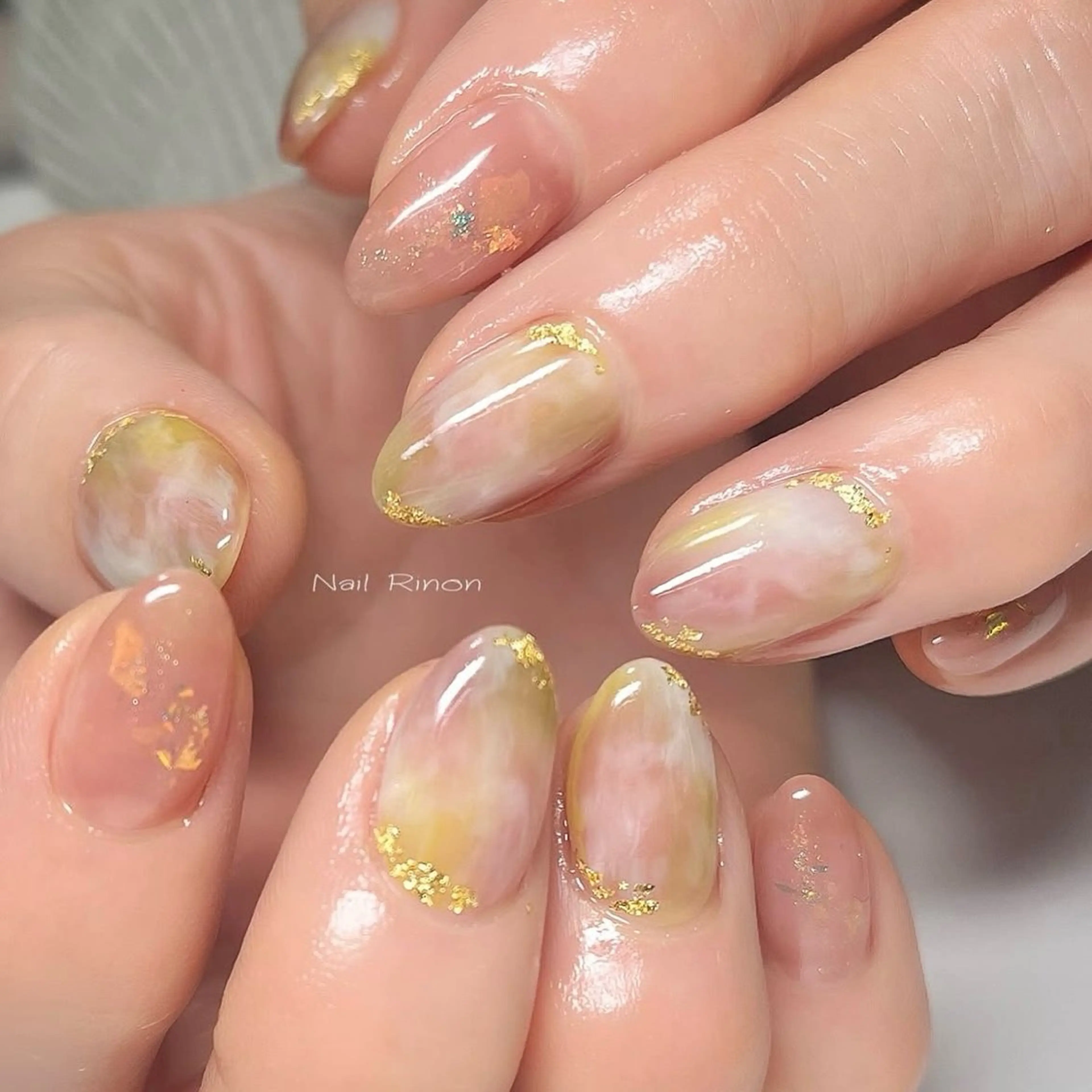 ネイル ニュアンスネイル ハンドネイル Nail Rinonのネイルデザイン