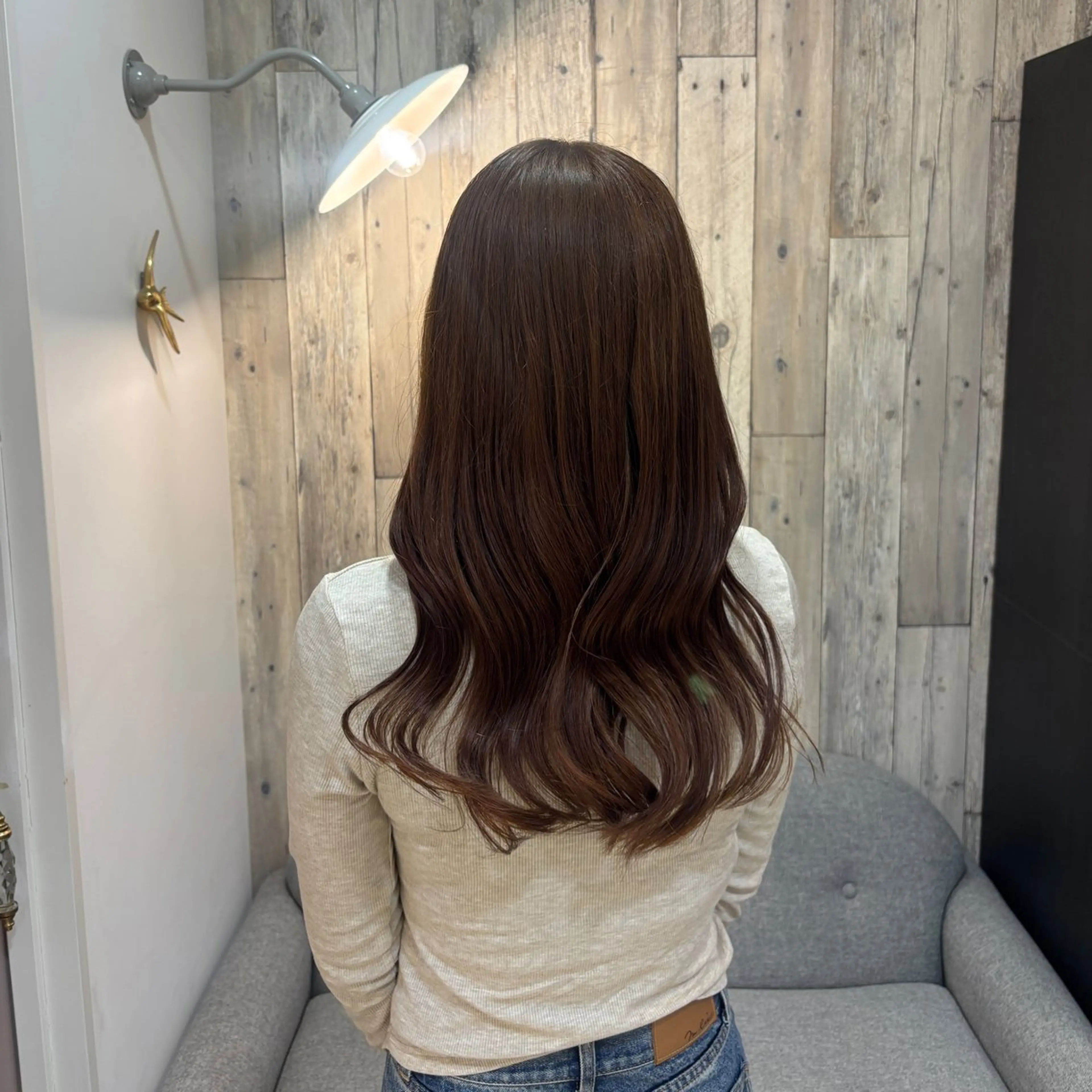 ロング カラー ヘアカラー 上村 七海のヘアスタイル