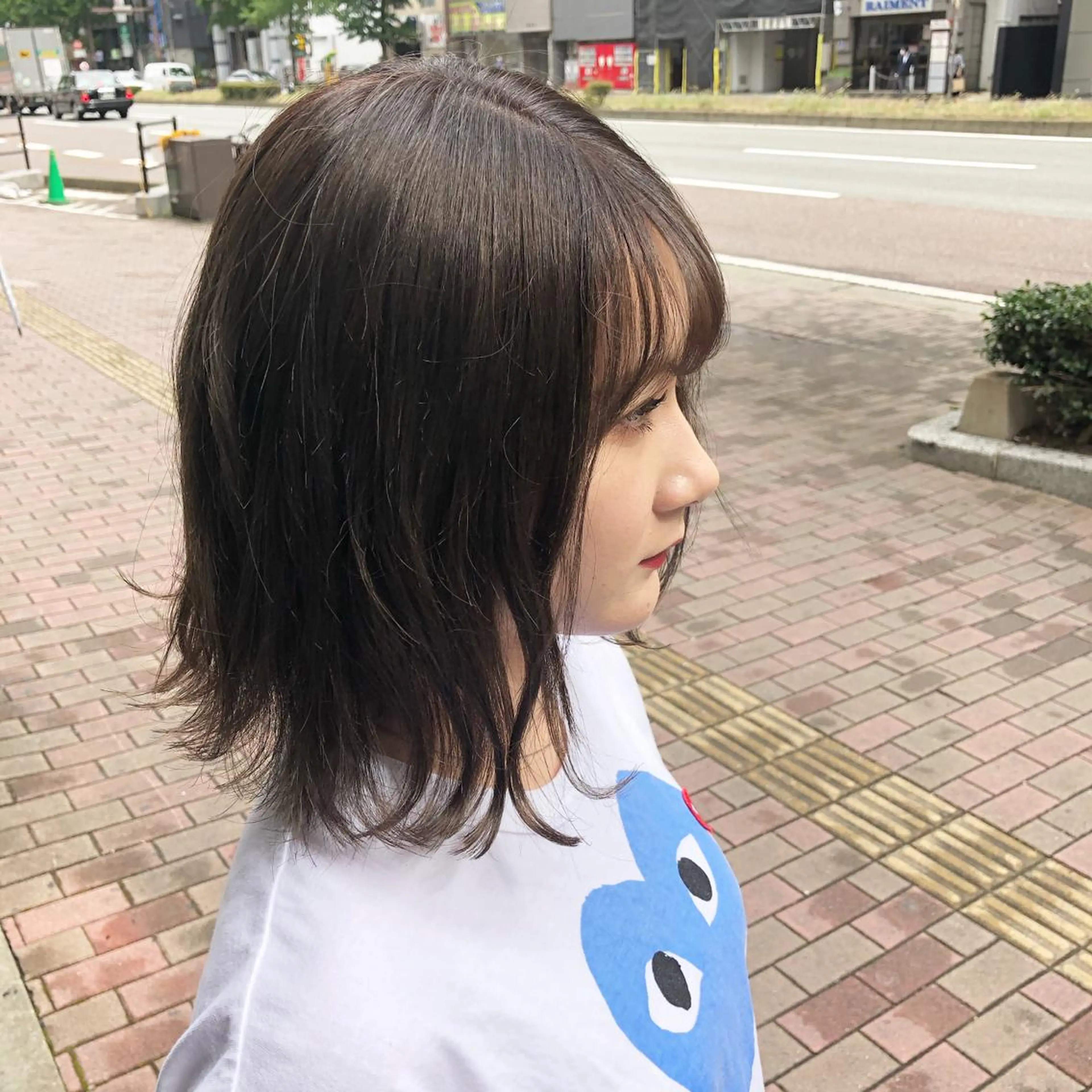 ミディアム 朝重 康希のヘアスタイル