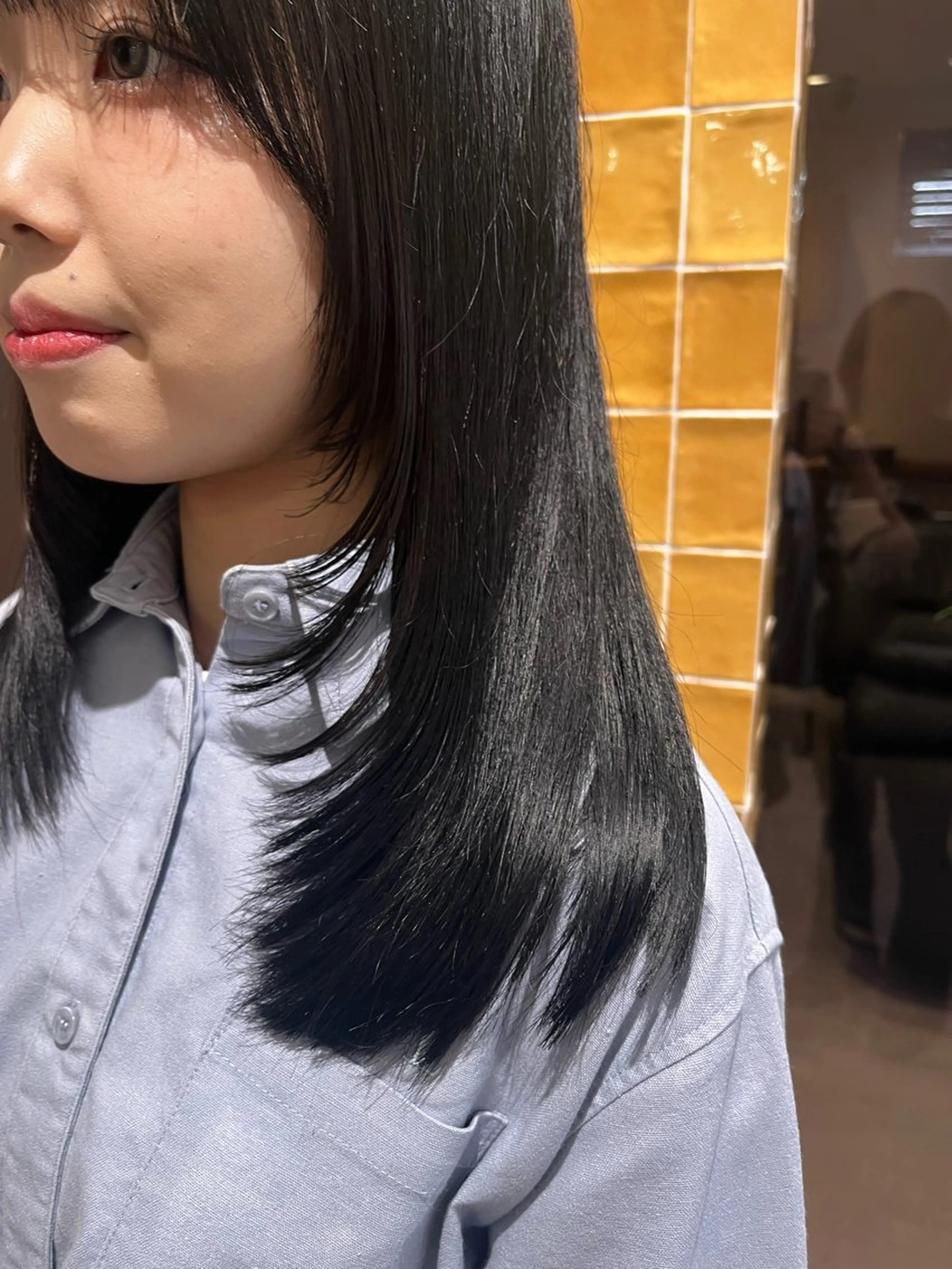 縮毛☂️✨✮.˚  ͙͘͡★🌧️カット+premium艶髪ストレート+TOKIO5stepトリートメント*.★の写真