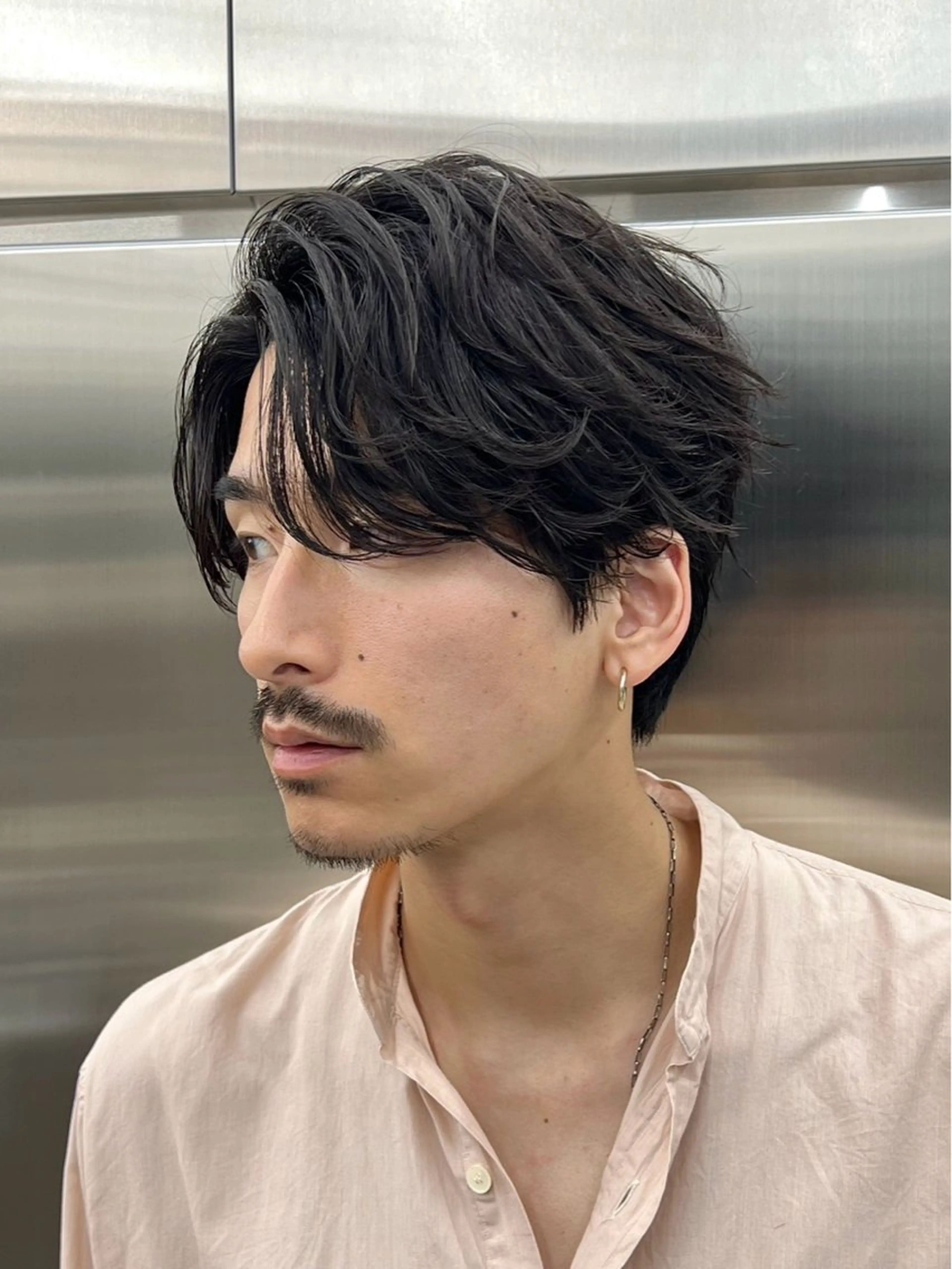 ミディアム カラー パーマ メンズ RETOUCH by fifth 銀座店所属・似合わせカット /fifth富樫倭のヘアスタイル