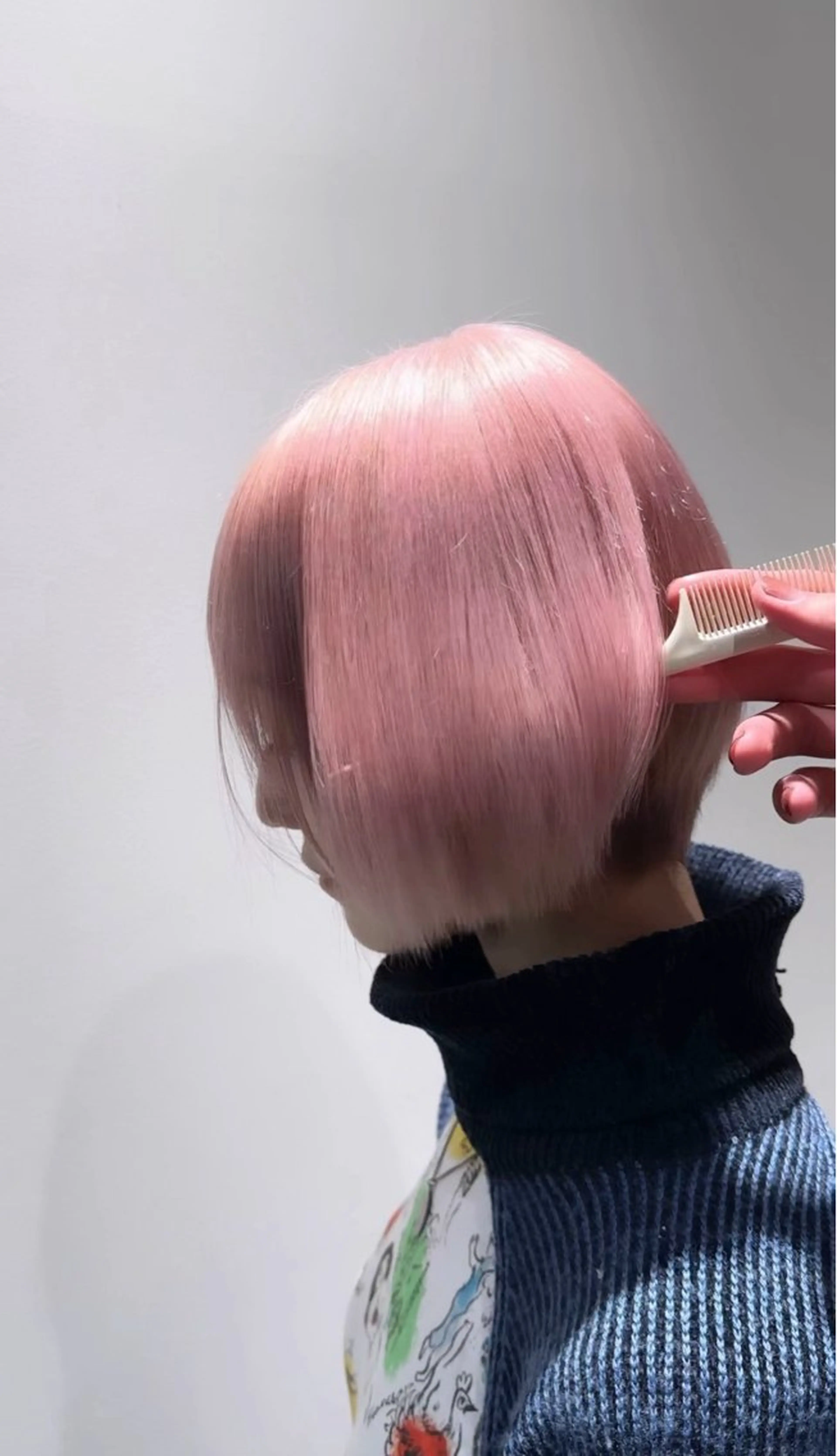 ミディアム カラー パーマ ヘアアレンジ メンズ ブリーチカラー🤍 颯馬🐈‍⬛のヘアスタイル