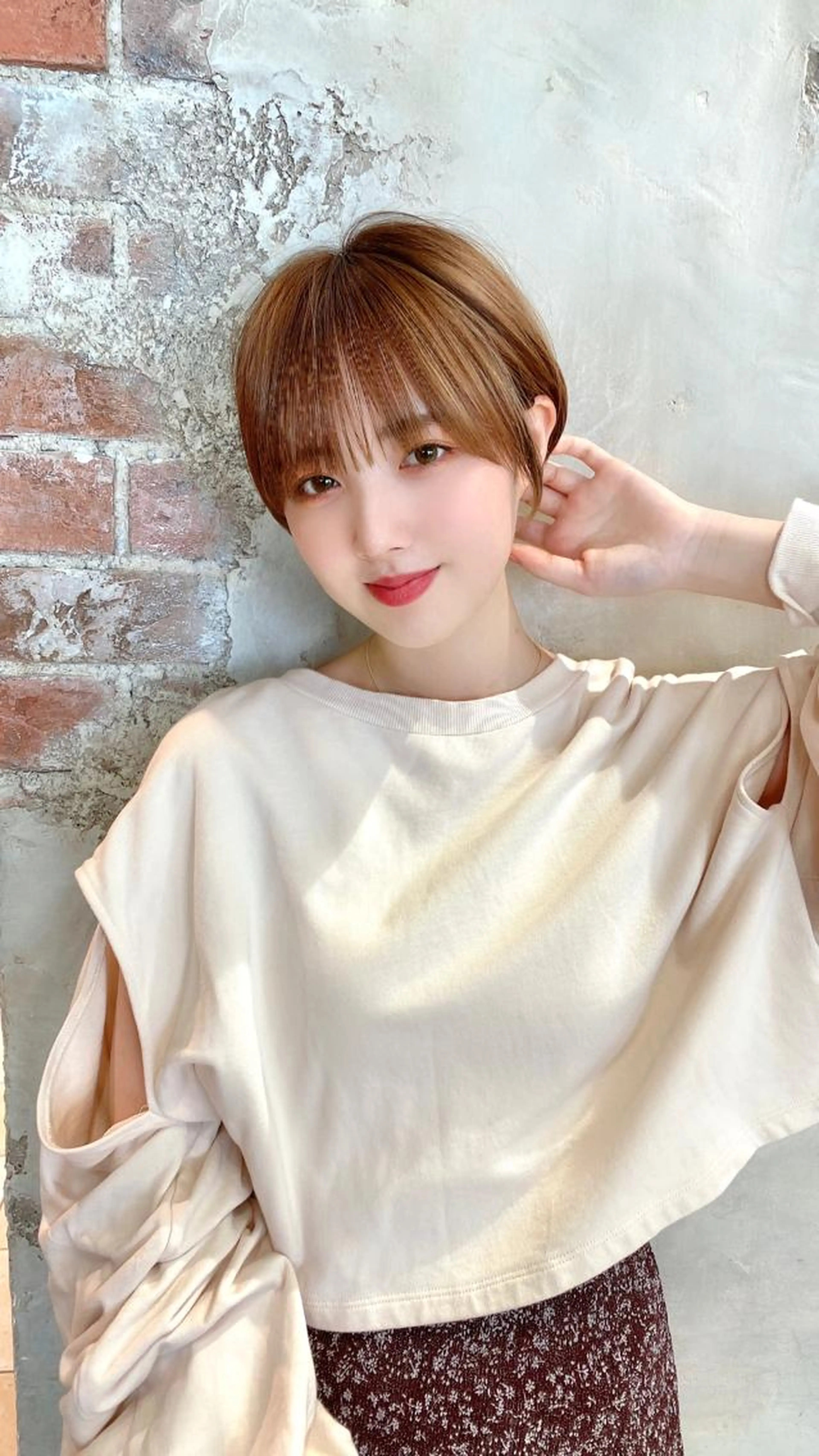 『ご新規様』小顔になるカット✂️＋ケアブリーチハイライト✨＋AFLOATオリジナルトリートメント🌷19800円の写真