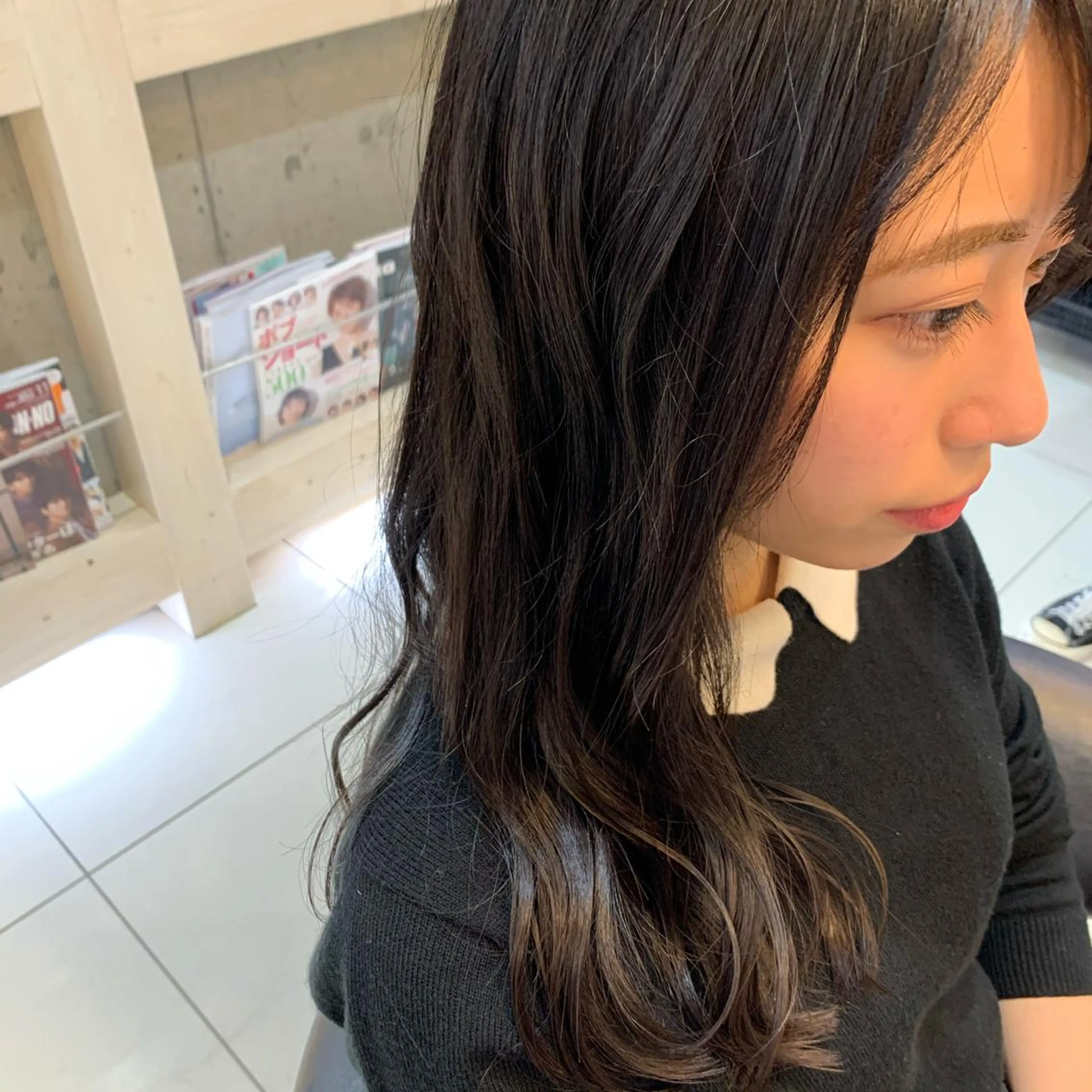 セミロング 早坂 裕真のヘアスタイル